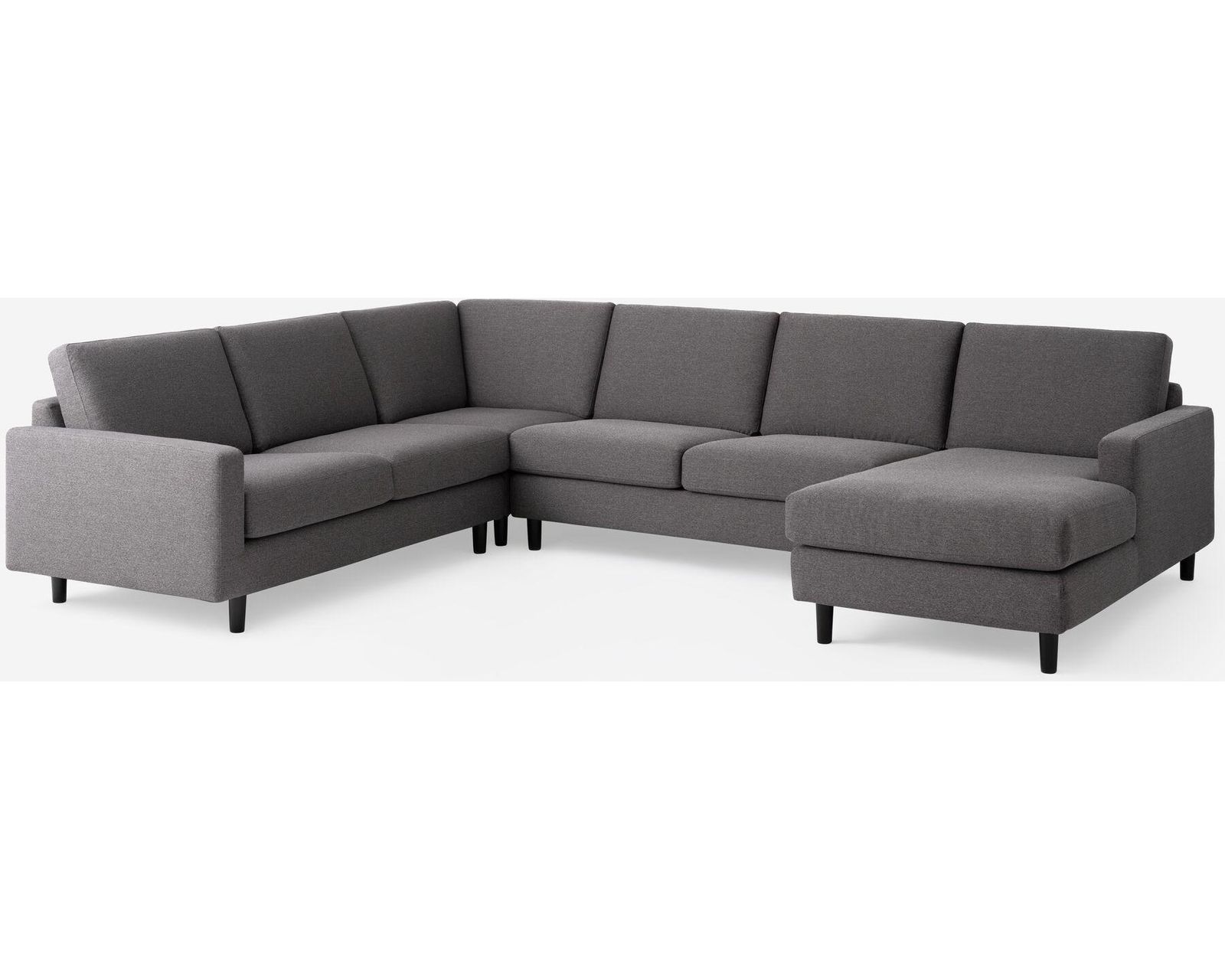 Oscar 77158 Chaise Sectional (96" x 128") +50 fabrics - Layout A: Three Piece Sectional 96" x 128"