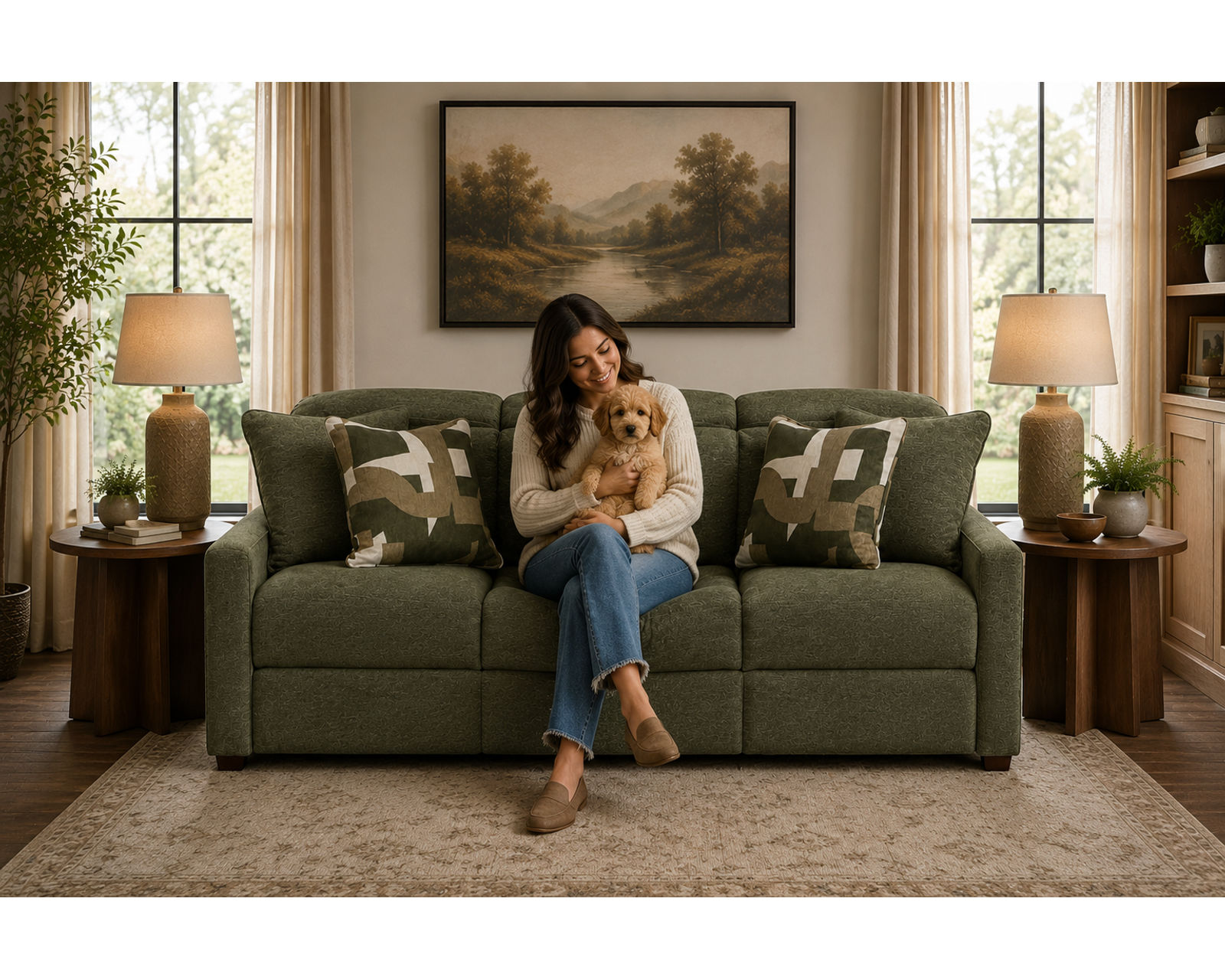Ada 90" Triple Power Reclining Sofa with Power Euro Headrests (2 colors) - From Movie Night to Every Night—Comfort Lives Here.