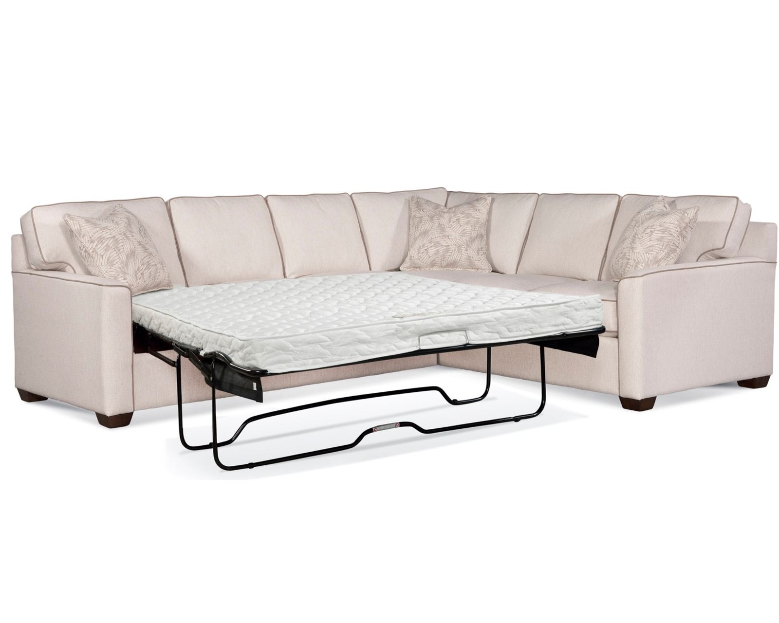 Easton Queen Sleeper Sectional  (+69 fabrics) - Layout A:  Two Piece Left Side Sleeper Sectional 117" x 94"