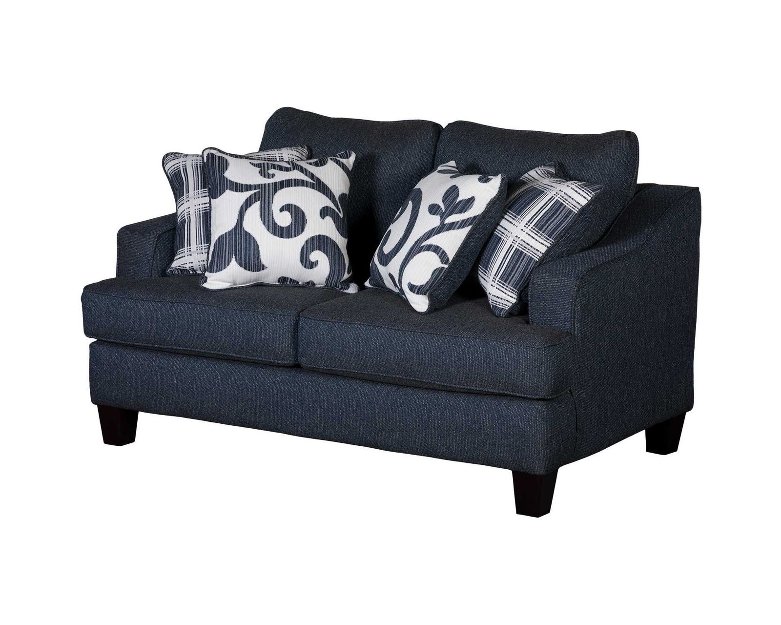 Truth or Dare Navy 89" Sofa 2330-KP (Performance fabric) - Truth or Dare Navy Loveseat 2331