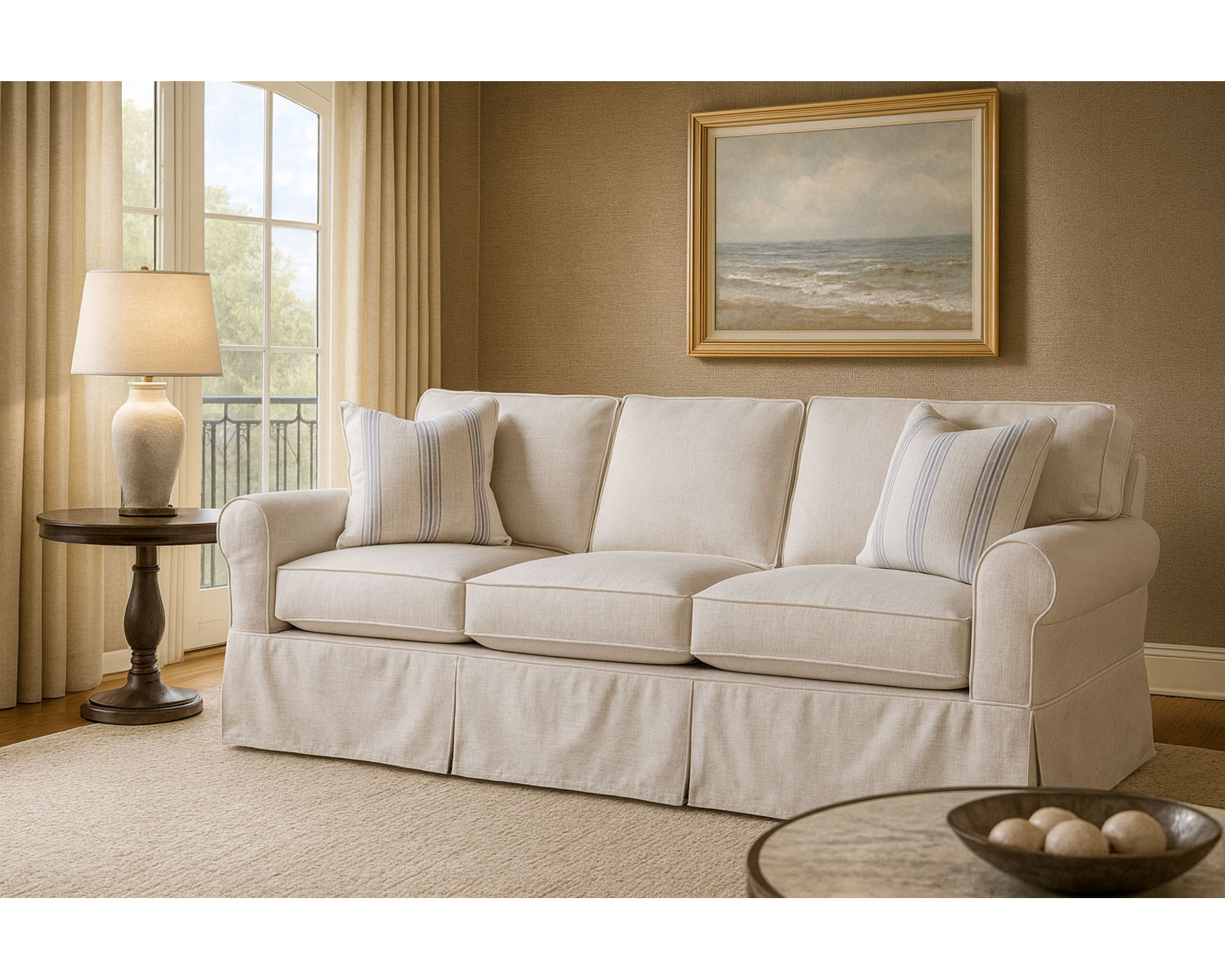 Bedford Slipcover Sofa - 79" - 86" - 98" (+69 fabrics) - Bedford Slipcover 86" Sofa