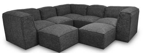 Layout I: Seven Piece Sectional 112" x 112"