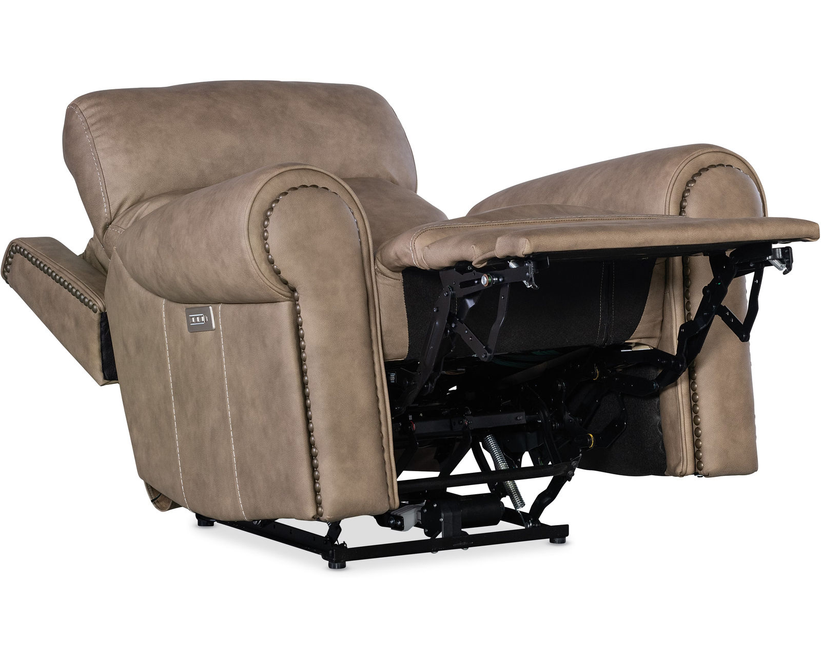 Duncan Triple Power Reclining Sofa 90" (In stock) - Duncan Power Recliner with Power Headrest & Lumbar