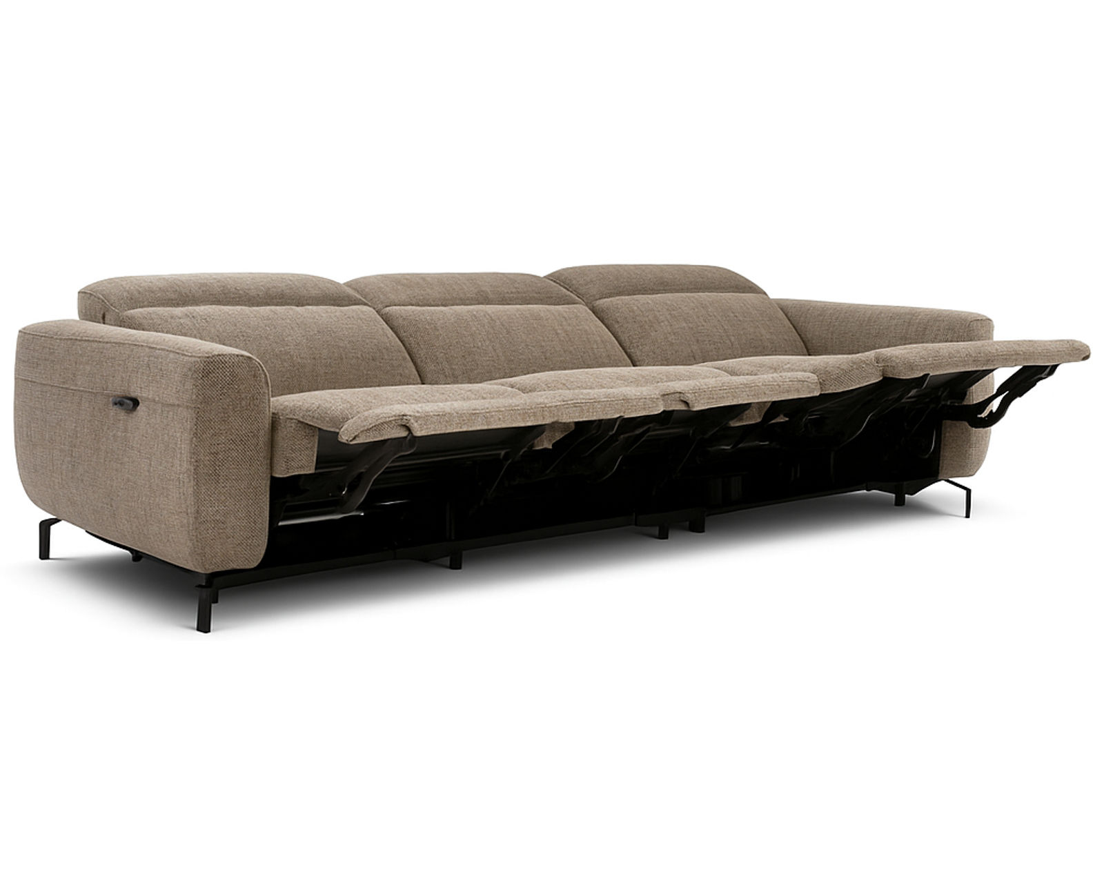 Zenith C320 Power Reclining Sectional (+45 fabrics) - Layout A: Three Piece Sectional 113" wide (two recliners)