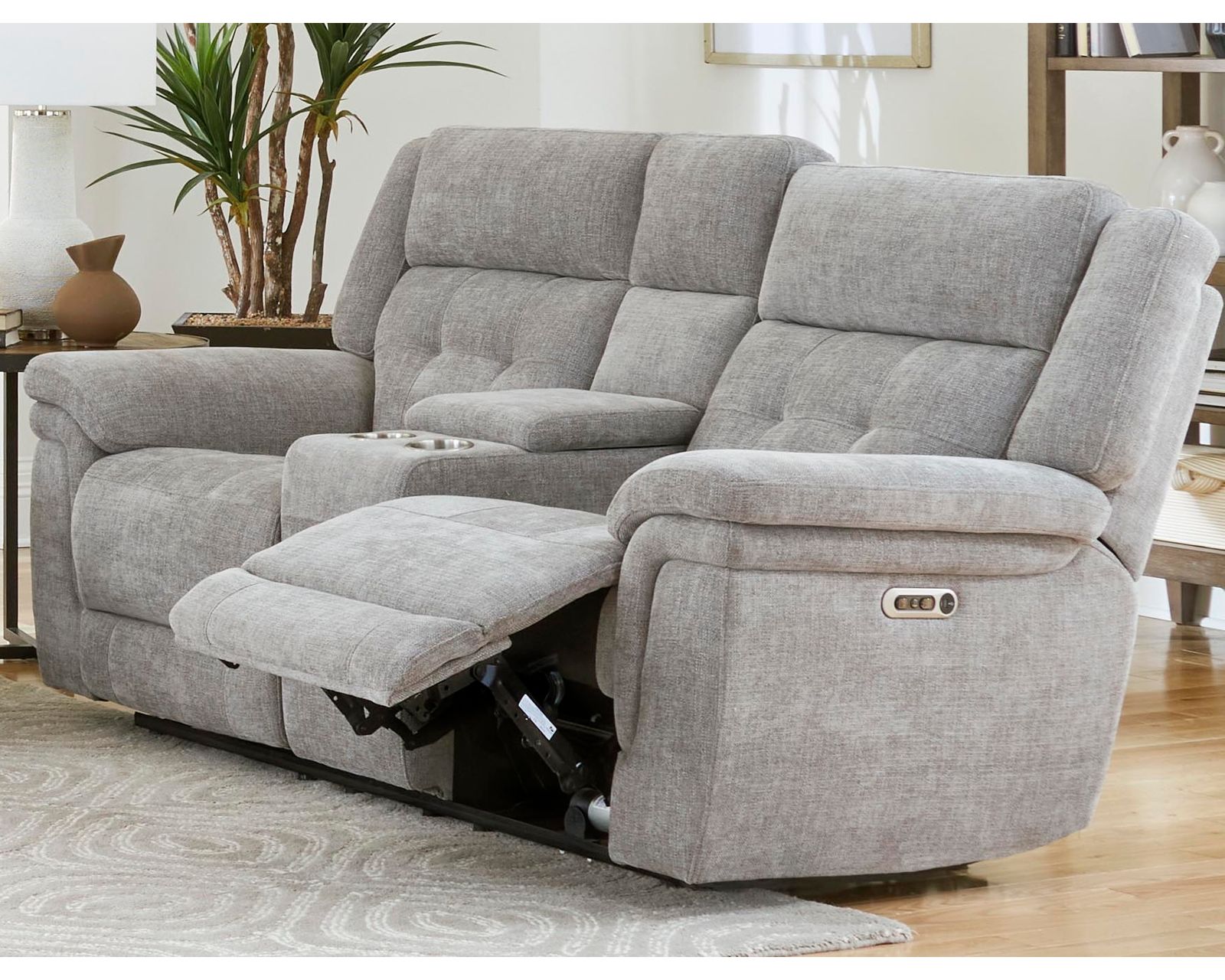 Richland 87" Power Headrest Power Reclining Sofa (In stock - Fast Shipping) - Richland Power Headrest Power Reclining Console Loveseat