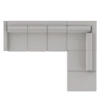Layout A Two Piece Sectional (Chaise Right Side) 116" x 84"