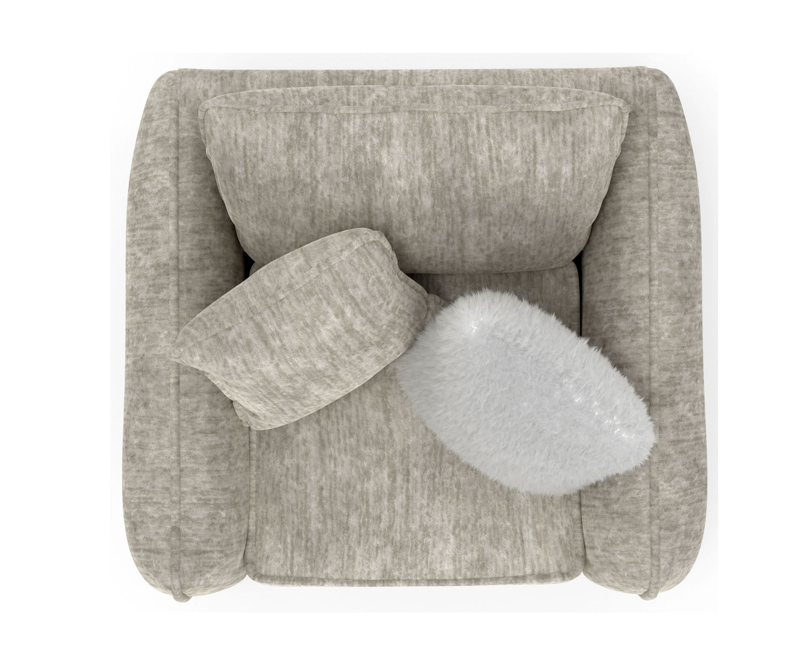 Bankside 91" Stationary Sofa (+2 colors) Includes Pillows - Bankside Chair in Parchment