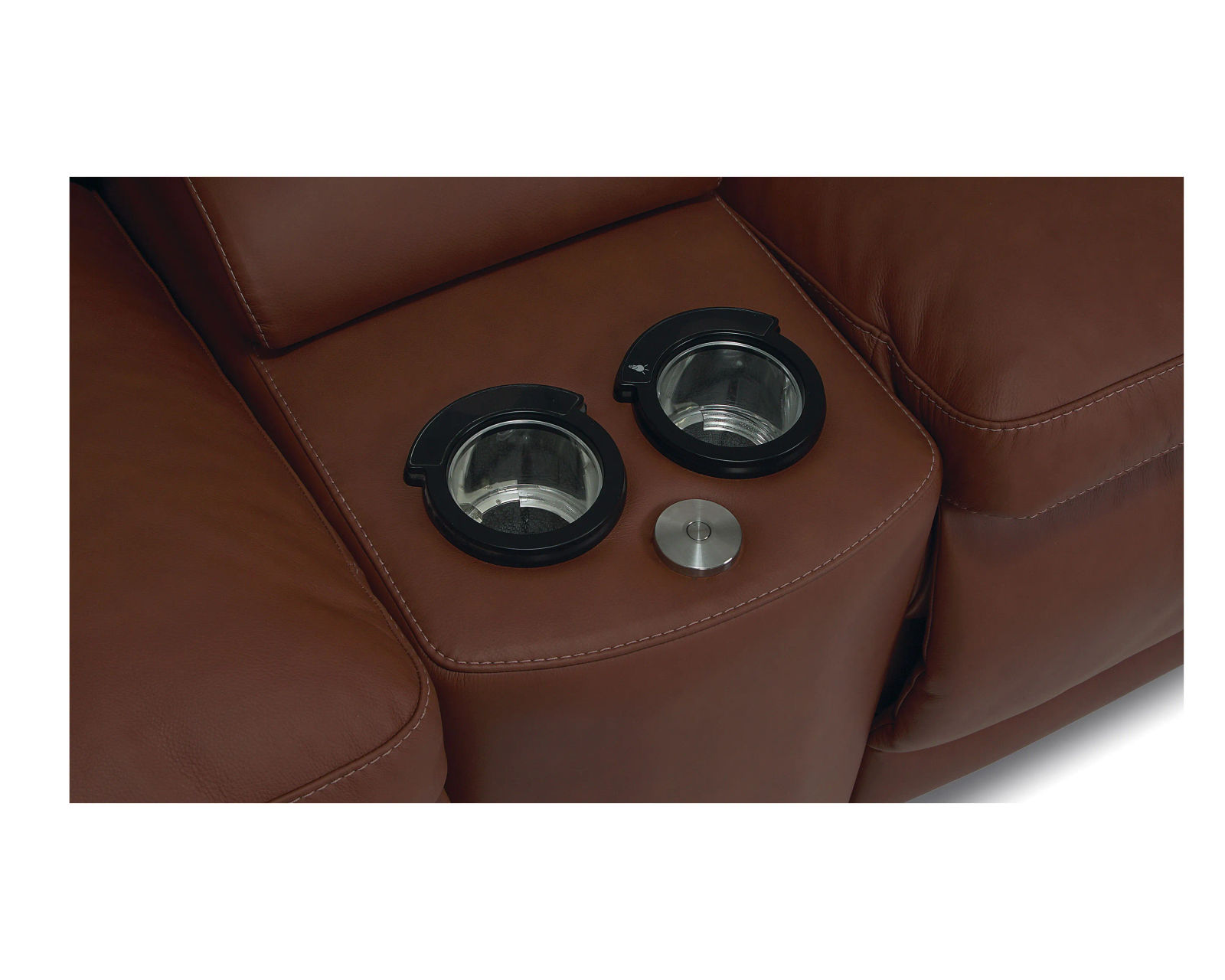 Regent 41094 Reclining Sectional (+100 leathers) - Entertainment console
