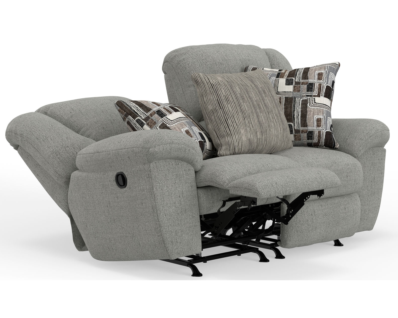 Trifecta 165 Triple Reclining Sofa with Drop Down Table (+2 colors) 90" - Includes Steel Tech Framing Provides the Strongest Furniture Frame Available