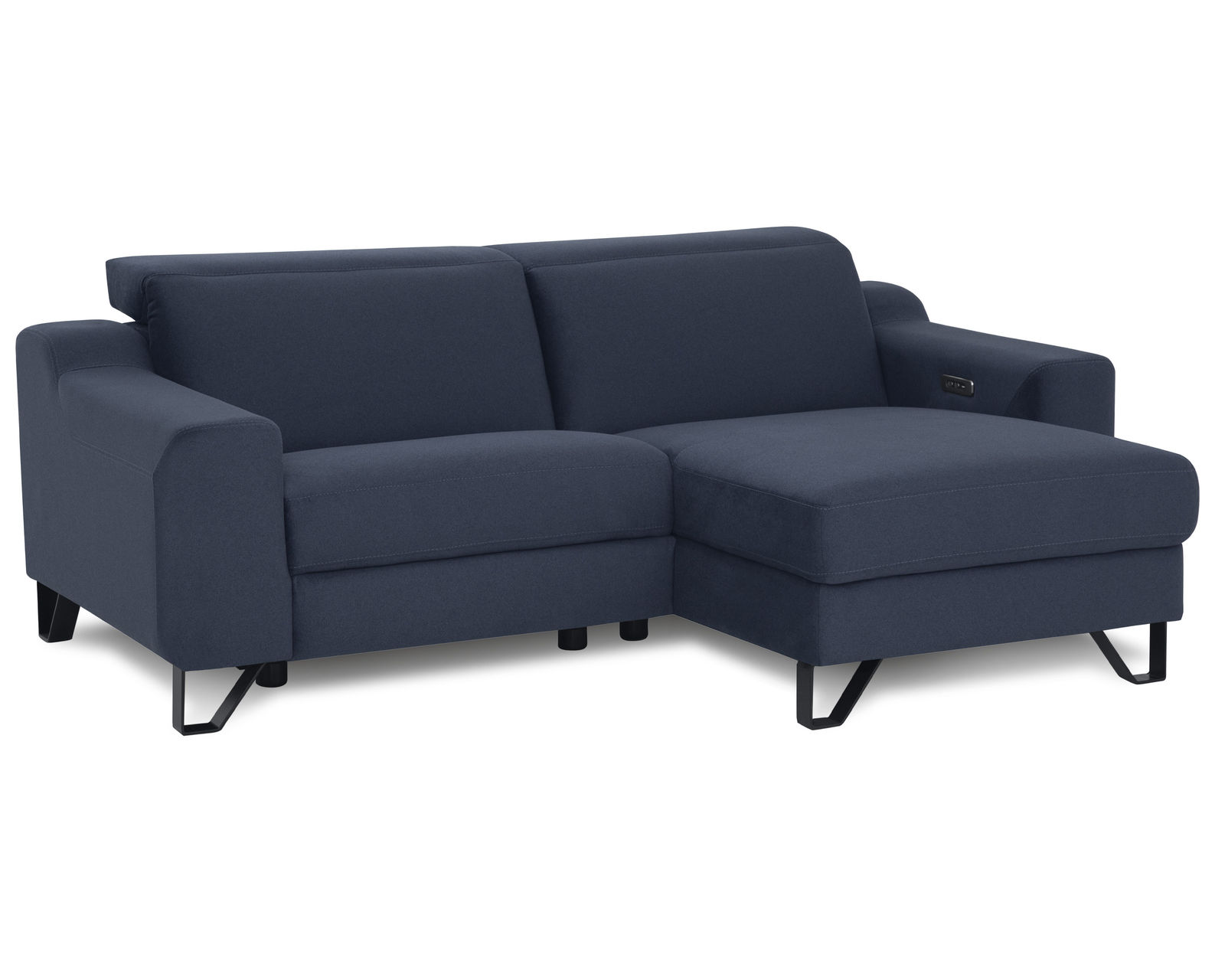 Tabor 44003 Power Headrest Power Reclining Chaise Sectional (+50 fabrics) - Layout A: Two Piece Reclining Chaise Sectional 84" x 61"