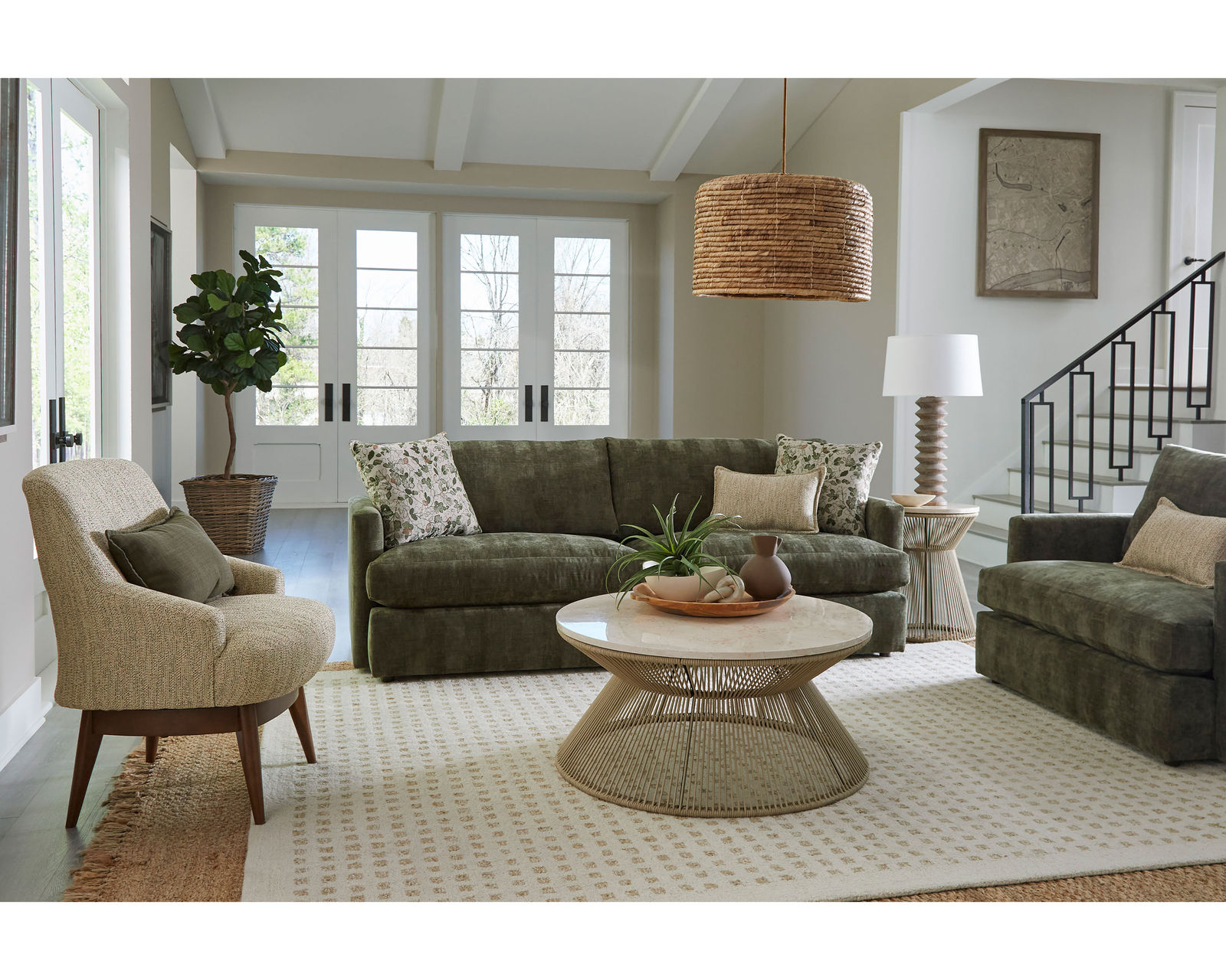 Rumord Stationary Sofa (+139 fabrics) 93.5" - Over 100 standard and performance fabrics available
