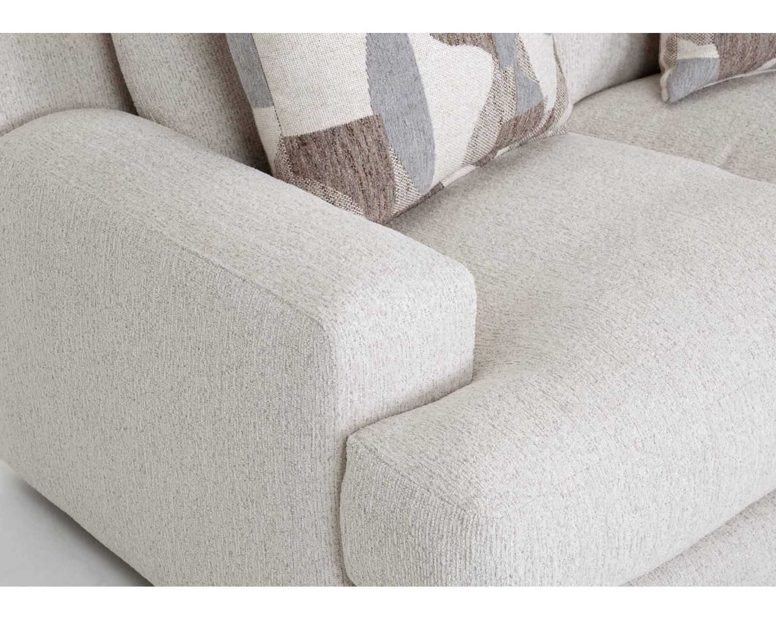 Strada 98" Wide Seat Sofa (Oversized Comfort. Clean Modern Style) - Seat and Back Cushions Are Reversible