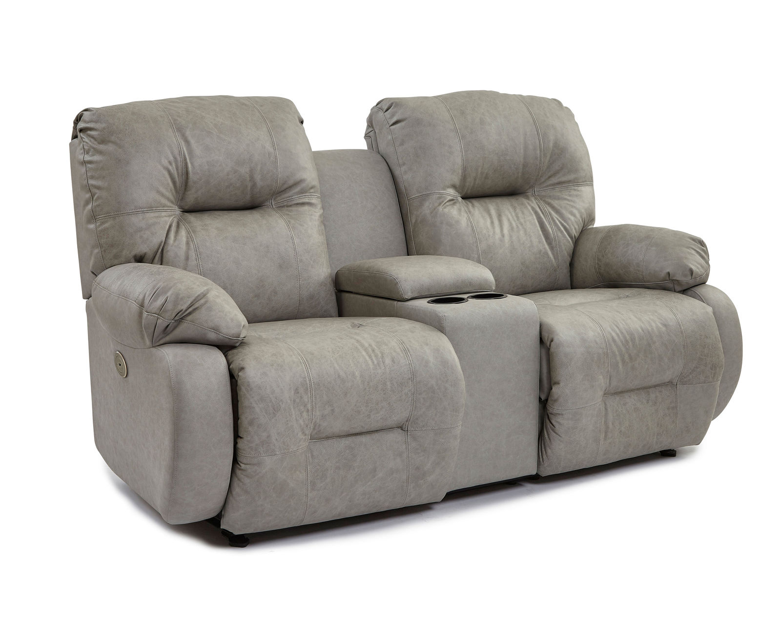Brinley Double Reclining Console Loveseat (+100 fabrics)