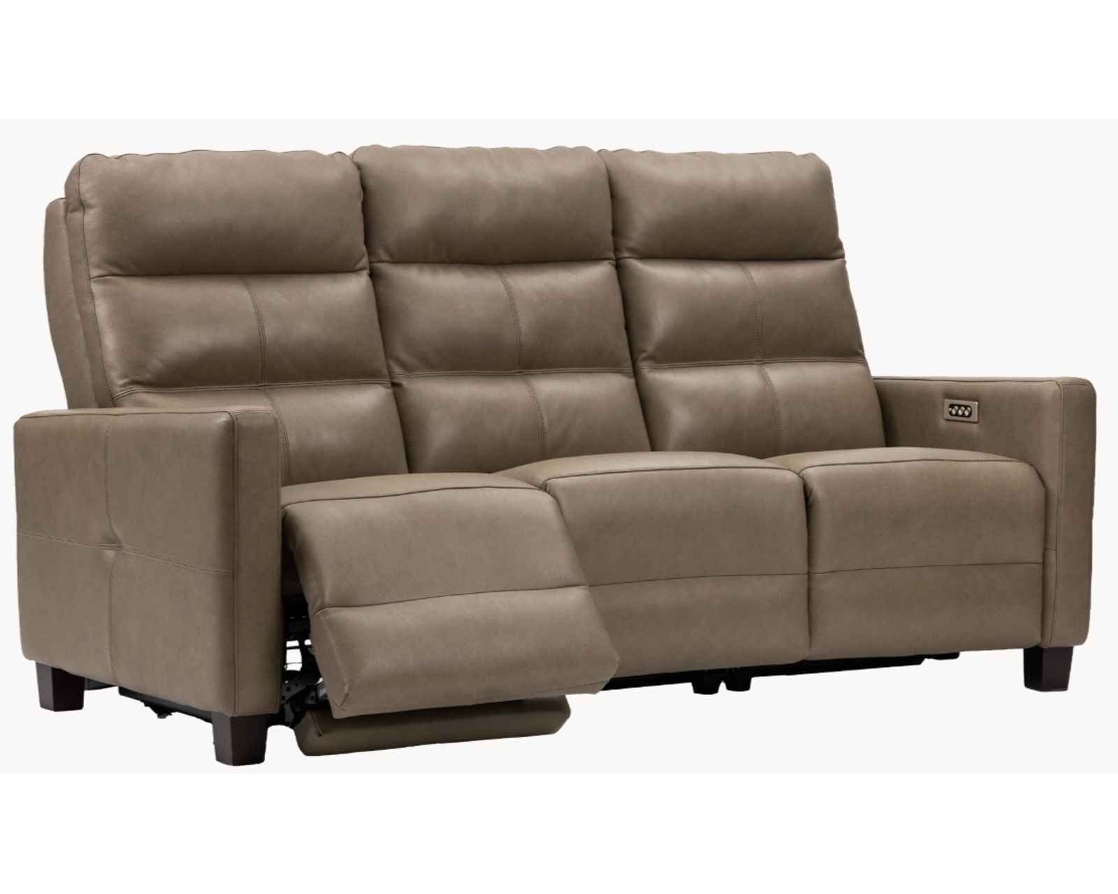 Elran Lane Dual Power Reclining Sofa — Available in Standard & Wide Cushions, 140+ Leather Options, and 75", 79", or 107" Widths