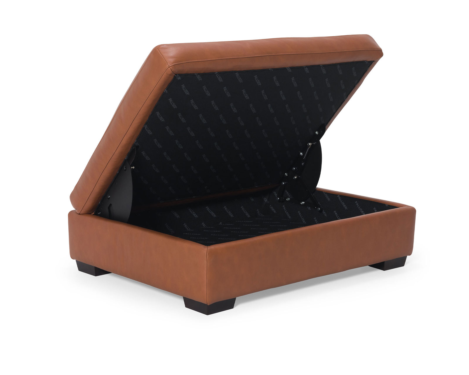 Madison 77658 Modern English Sectional  (+100 leathers) - Madison Storage Ottoman