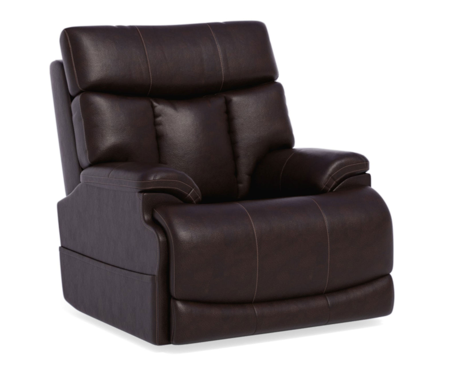 Clive Leather Power Reclining Loveseat with Power Headrests and Lumbar (375-70) in stock - Clive Power Recliner with Power Headrests and Lumbar
