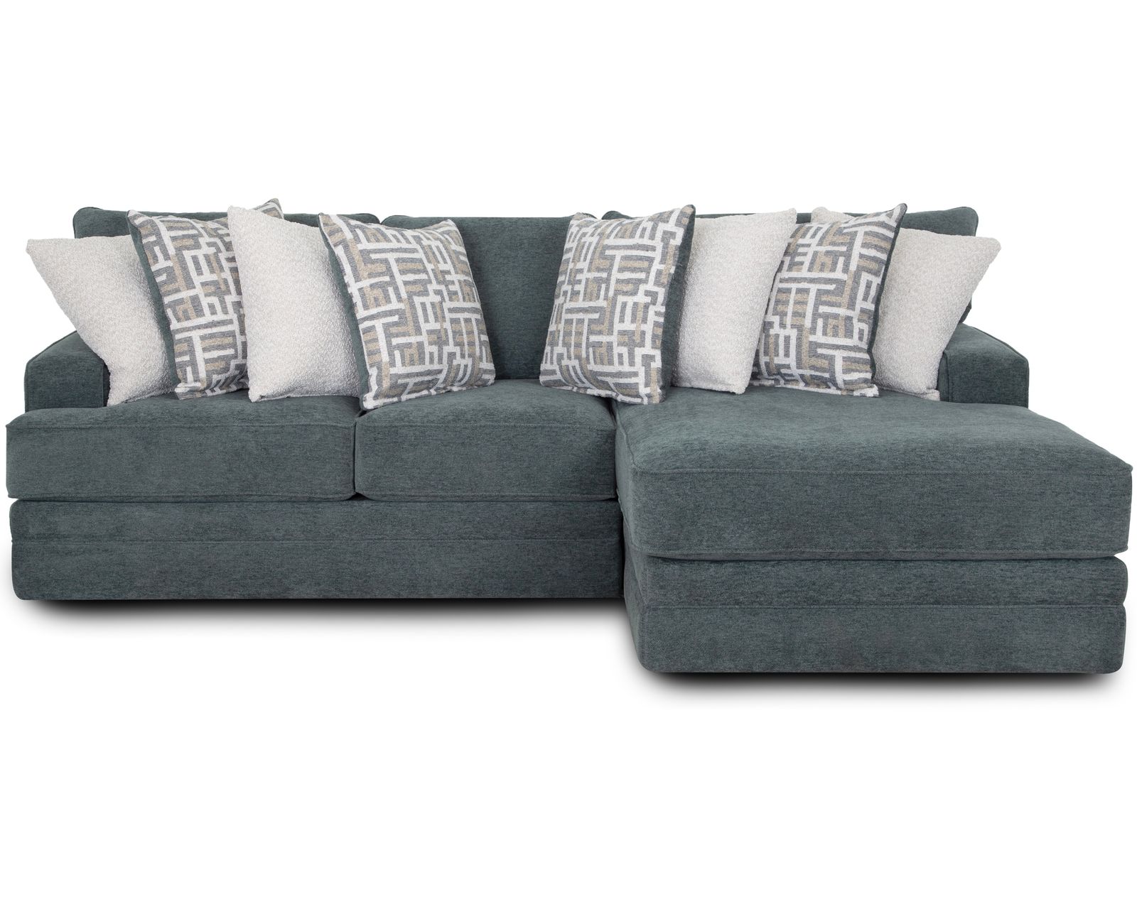 Briggs 934 Modular Sectional (Relaxed Contemporary Style. Plush Comfort) - Layout A: Two Piece Sectional 111" x 69"