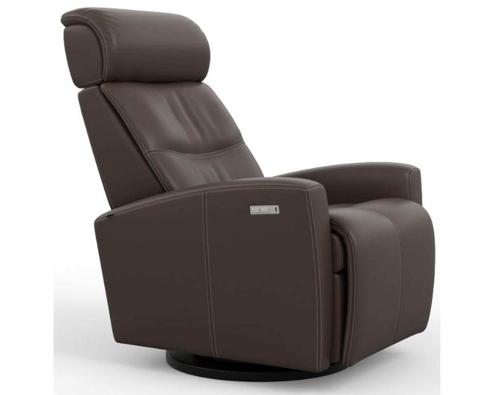 Milan Swivel Glider Power Headrest Power Recliner Brown (In stock - Fast Shipping) - Milan Swivel Glider Power Headrest Power Recliner Brown (In stock - Fast Shipping)