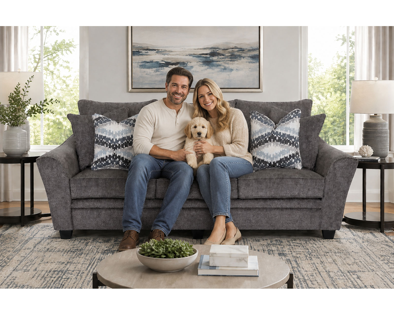 Eastbrook 99" Sofa (Contemporary Flare. Deep Comfort. Designed for Everyday Living) - Luxury Looks. Beautiful Rooms. Surprisingly Affordable.