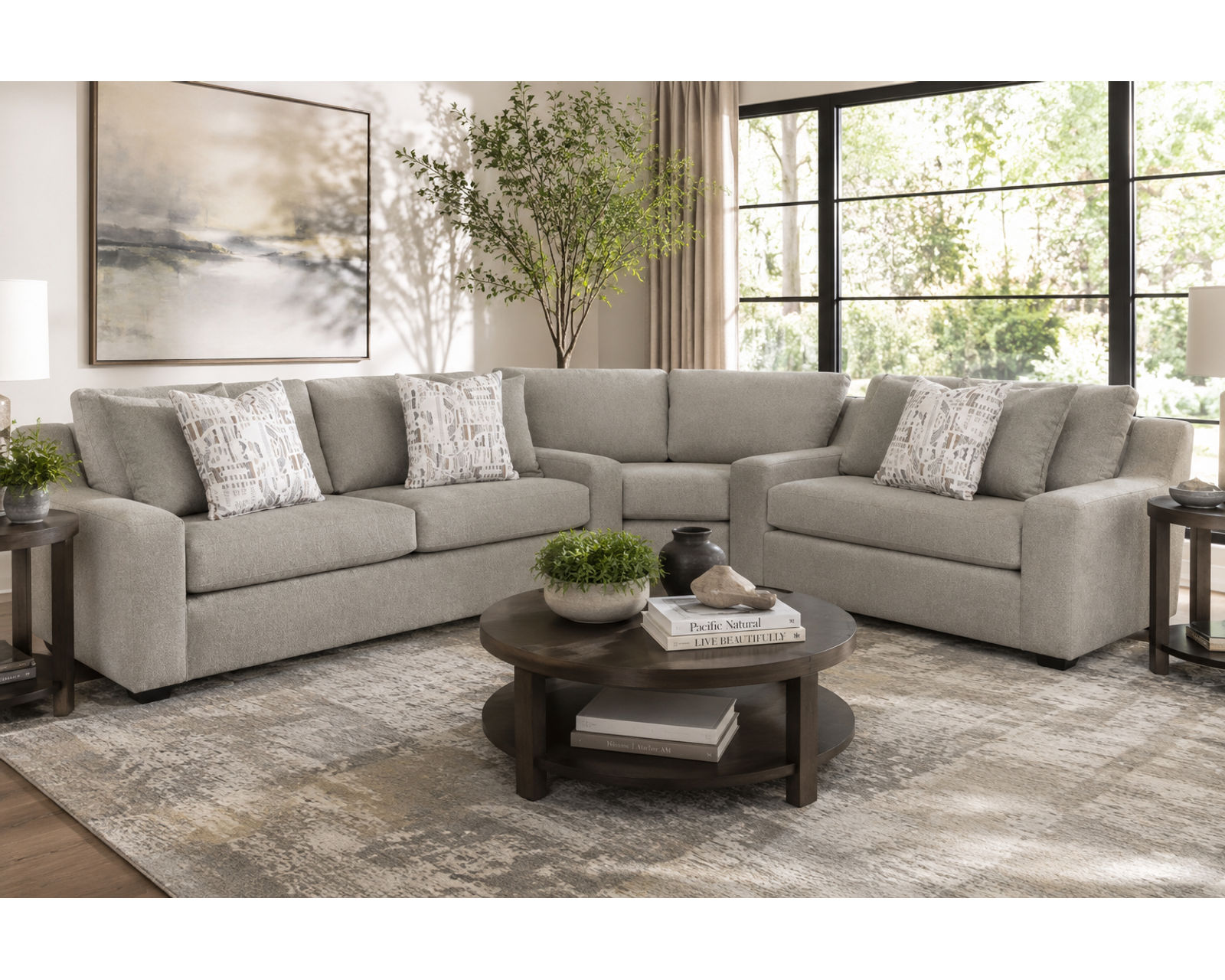 Juniper Three Piece Sectional (Comfort That Comes Together Beautifully) - Luxury Looks. Beautiful Rooms. Surprisingly Affordable.