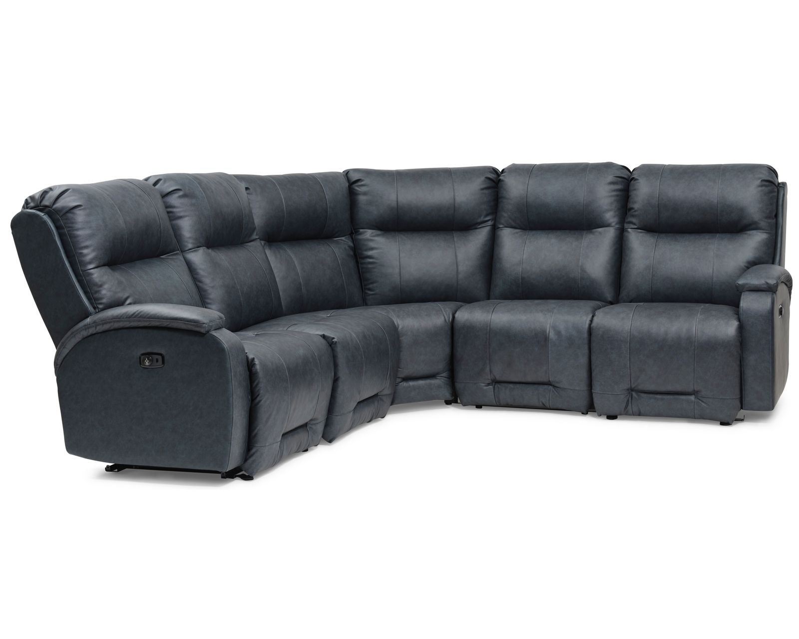 Maverly Leather Reclining Sectional (+46 leathers)