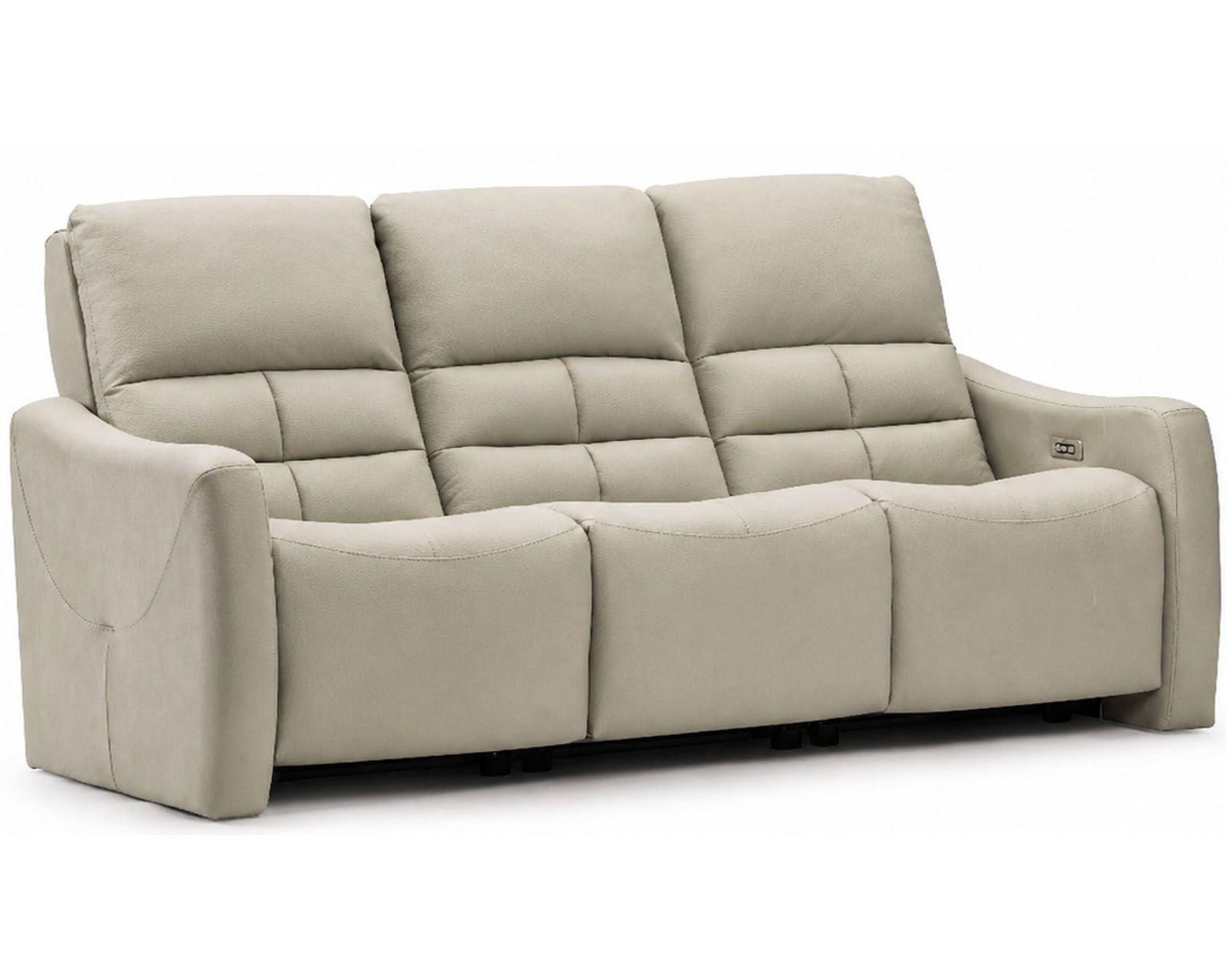 Asher Dual Power Reclining Sofa — Available in Standard & Wide Cushions, 140+ Leather Options, and 75", 79", or 97" Widths - Asher 79" Power Headrest Power Reclining Sofa (3 cushions)