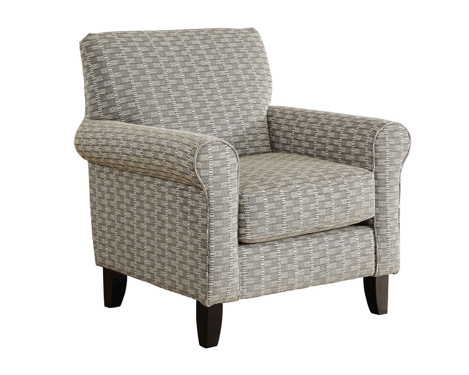 Outlier Mushroom 98" Sofa 4200-KP (includes pillows) - Drayton Taupe Accent Chair - 512