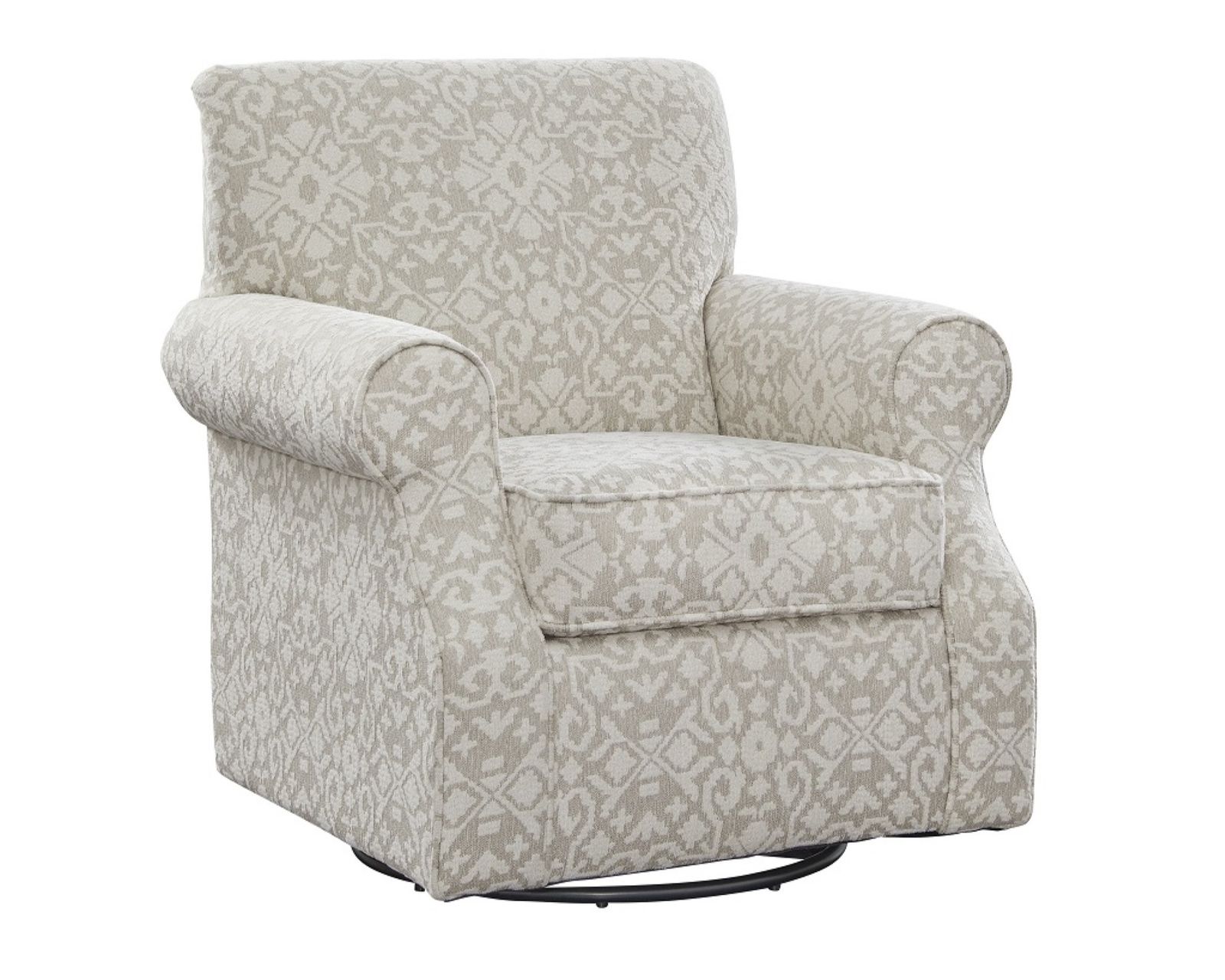 Blair Cream 94" Sofa 4480-KP  - Aristocrat Linen Swivel Chair