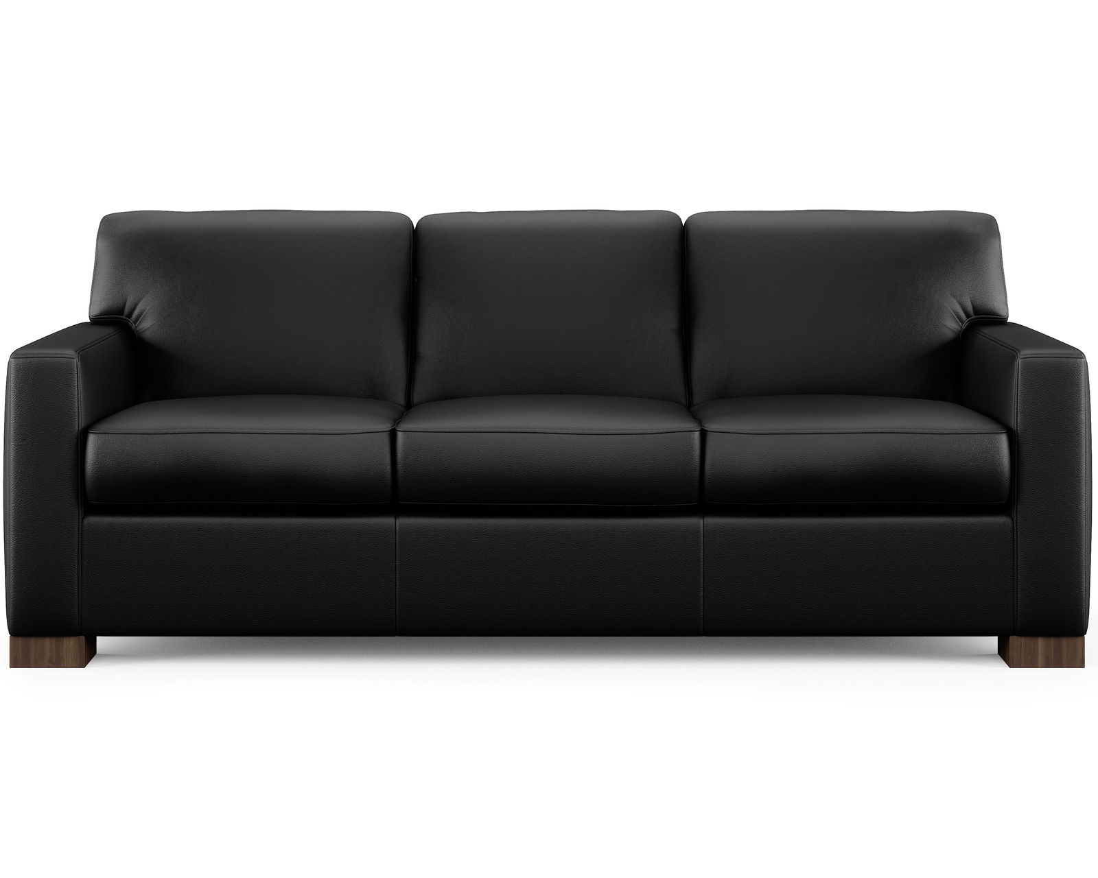 Bryant Leather Stationary Loveseat (Leather choices) - High resiliency foam core seating cushions 2lb to 2.5 lb (Industry standard 1.8)