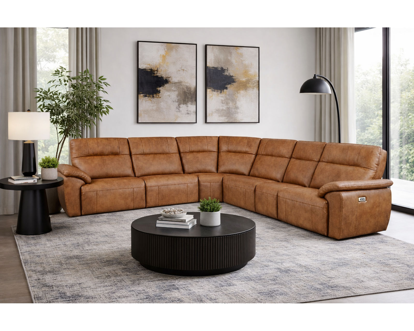Rowan 4077 Reclining Chaise Sectional (standard and wide seat widths) +140 leathers  - Endless Custom Options. One Perfect Fit.
