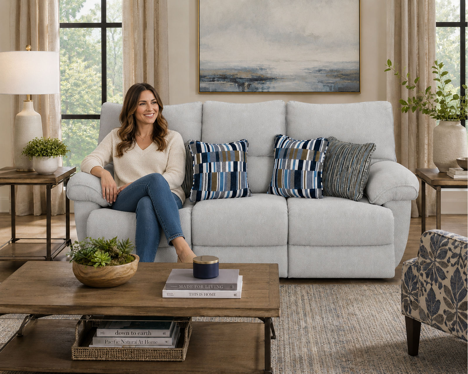 Lenny 90" Power Lay Flat Reclining Sofa (2 colors) - Relax Better. Live Better.