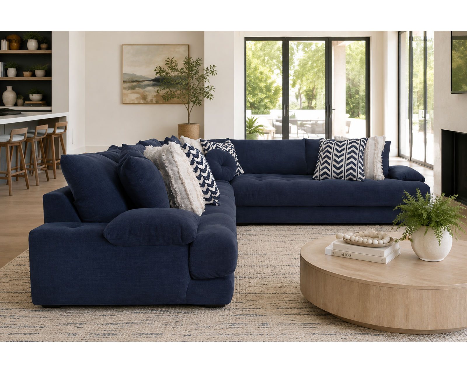 Neptune 831 Sectional with USB charging (includes pillows) - A Designer Room. A Comfortable Price.