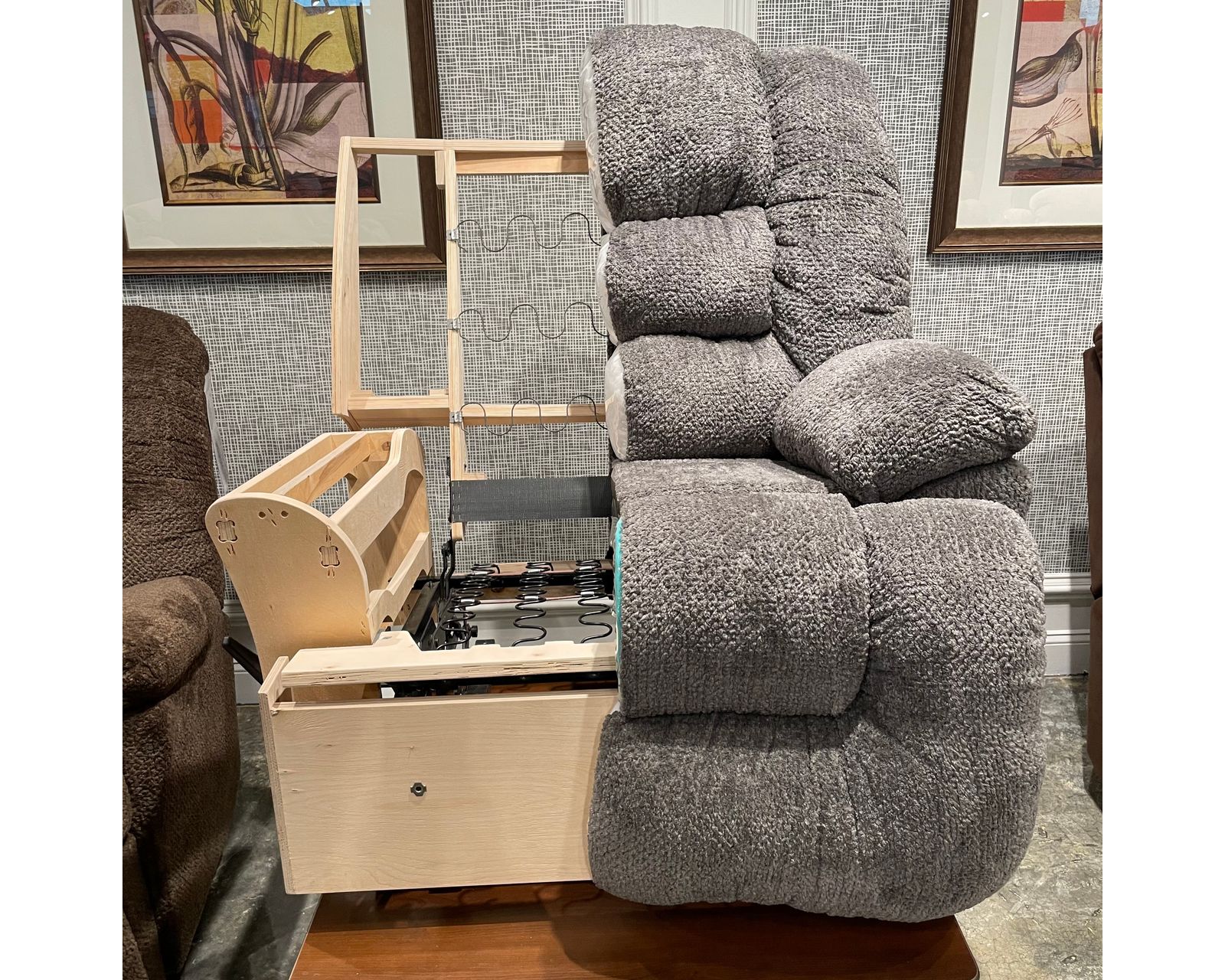 Everest 9517 500 lb. Oversized Big Man's Rocker Recliner Cement (Built Bigger. Built Stronger. Built for Serious Comfort) 2 colors - Titan the Ultimate Strength - 500 pounds