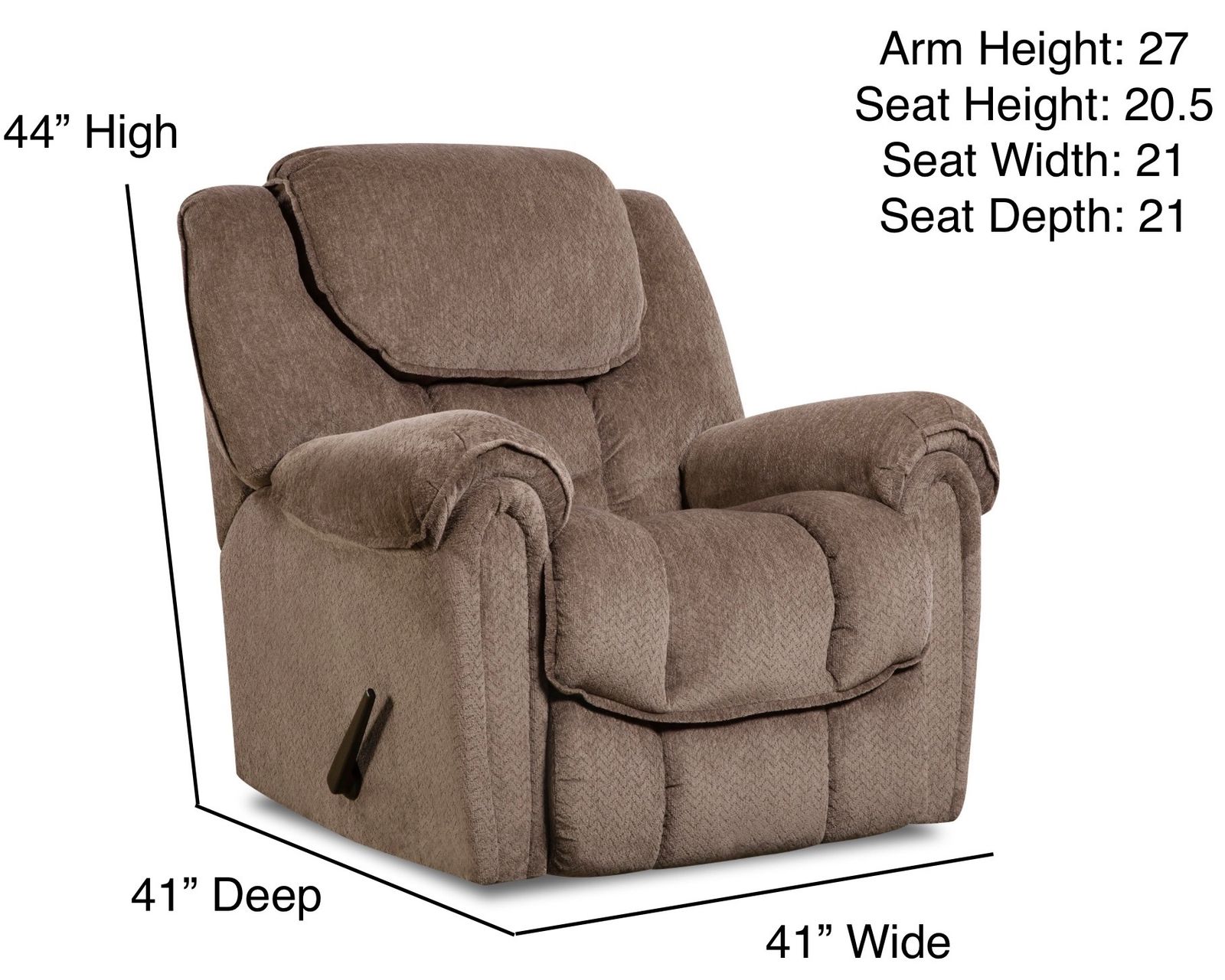 Fallon 90" Double Reclining Sofa Brown (In stock) - Fallon Rocker Recliner