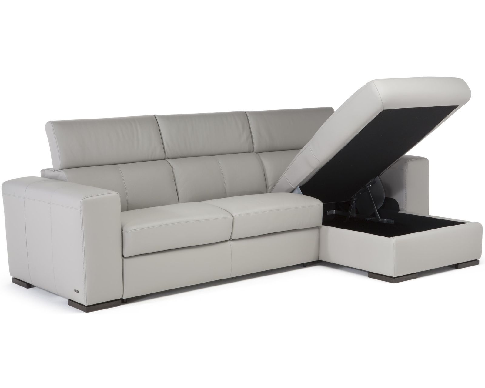 Piacevole C161 Stationary Sectional (40 fabrics) - Shown with Piacevole Right Arm Storage Chaise Lounge