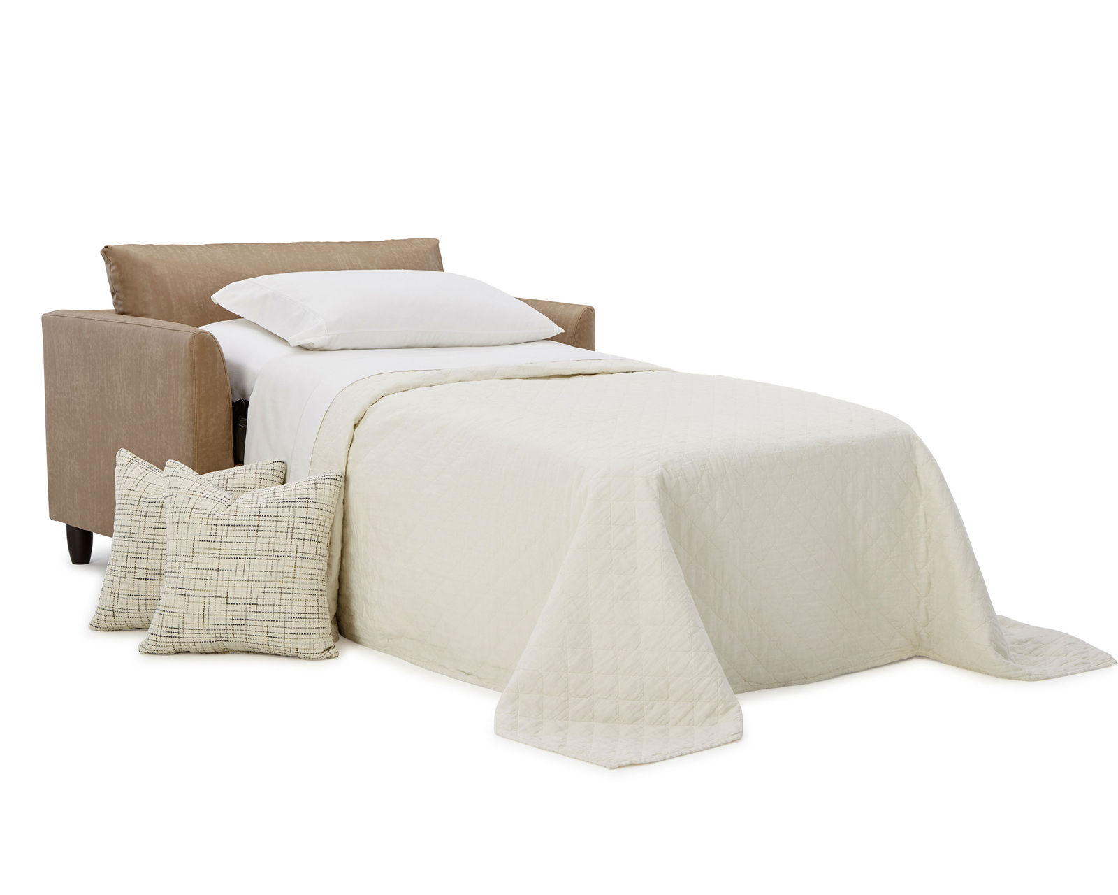 Bayment Twin, Full or Queen Sleeper - Twin Size Sleeper in Fabric Peanut 22899