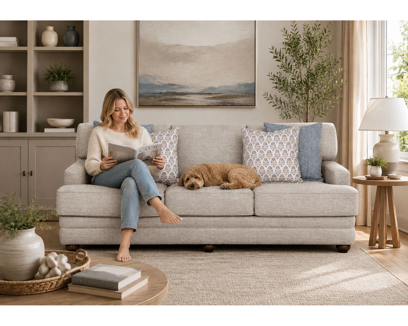 Imari 100" Extra-Wide Sofa (Grand in Scale. Effortless in Comfort) - Your Shortcut to a Beautifully Designed Home.