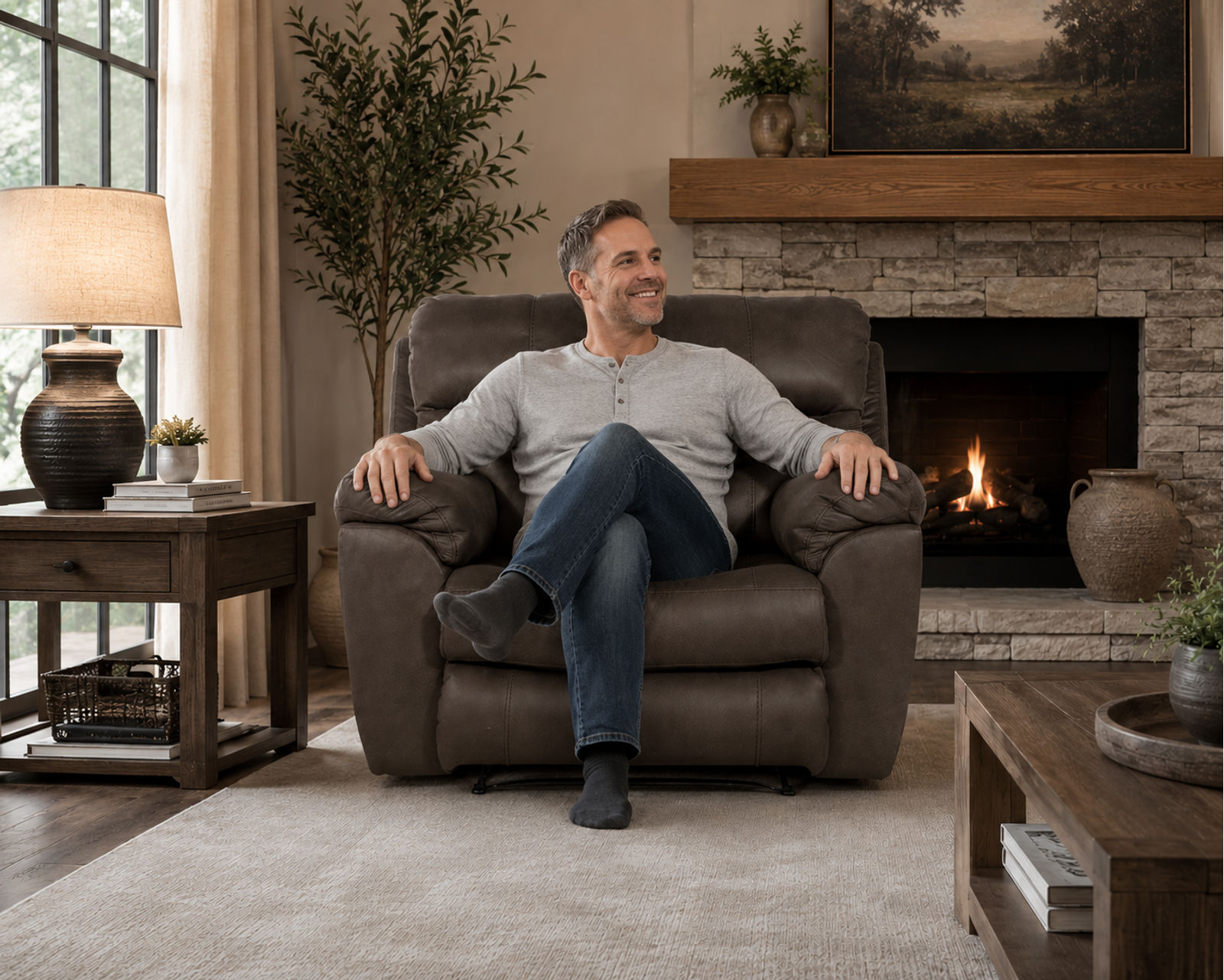 Atlas 91" Double Reclining Sofa (Special Purchase) - Experience the Catnapper Difference.
