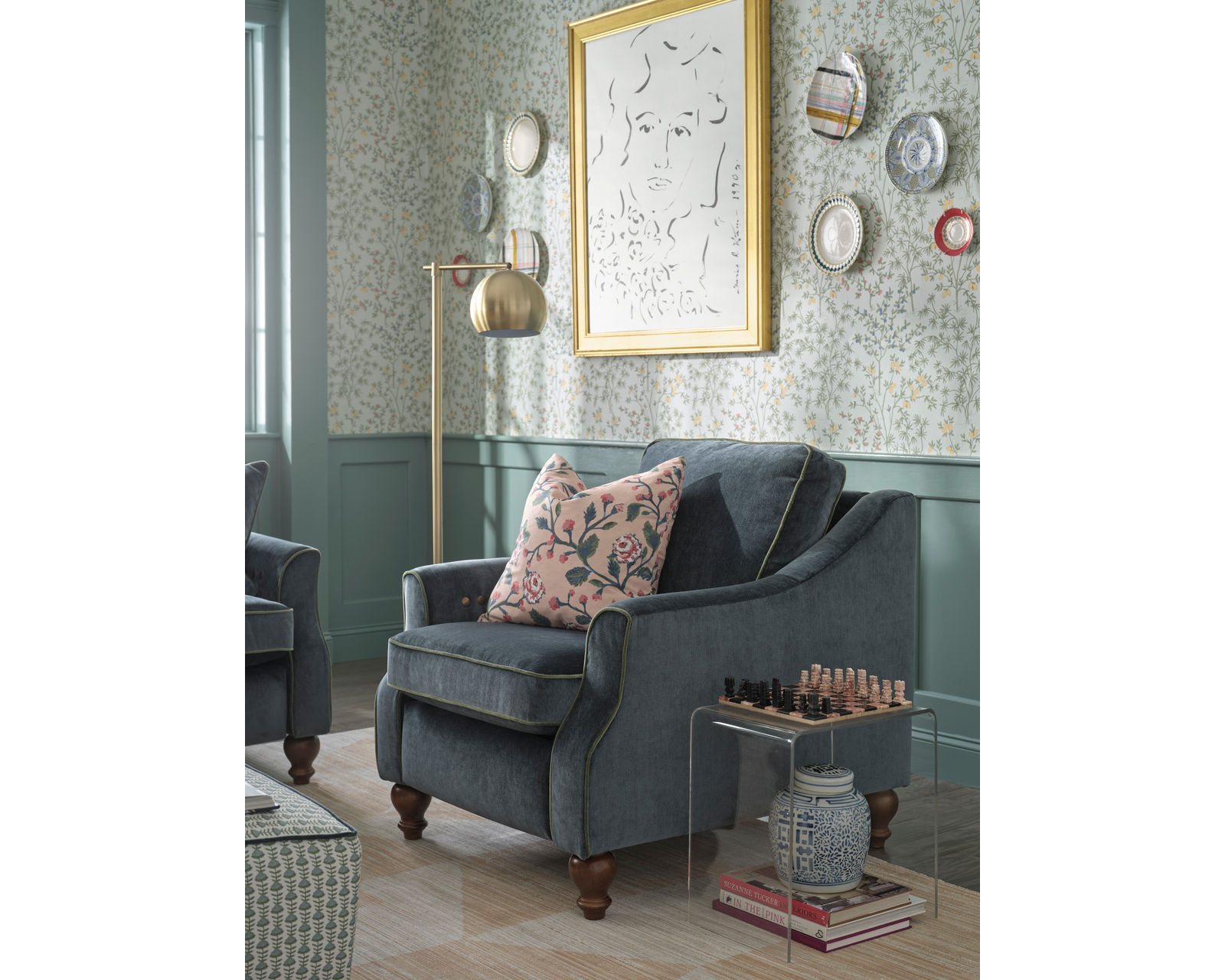 Erin & Ben Adeline Incliner Chair (+50 fabrics) - 	Adeline Incliner Chair