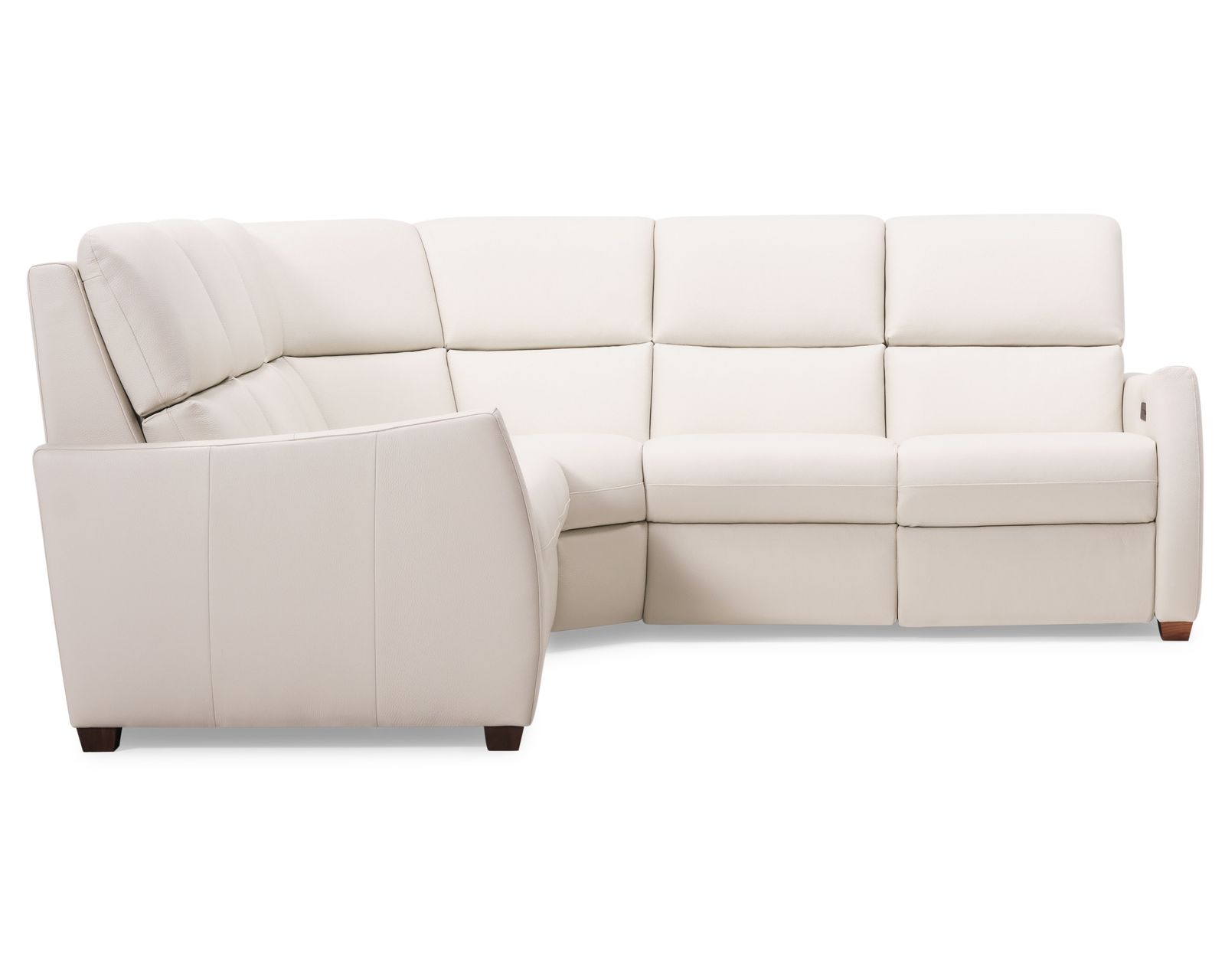 Luna 40110 Triple Power Reclining Sectional (+50 fabrics) - Layout C: Three Piece Reclining Sectional (2 recliners) 98" x 98"