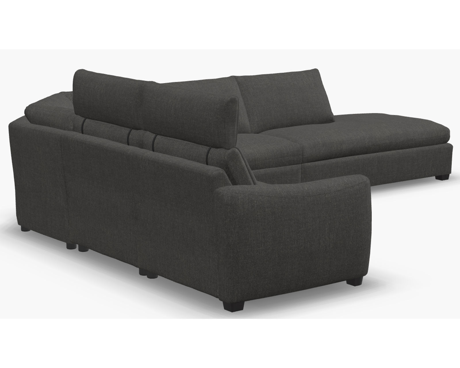 Charli 77743 Power Reclining Sectional (+50 fabrics) - Layout Q: Five Piece Reclining Sectional (2 recliners) 110" x 150"