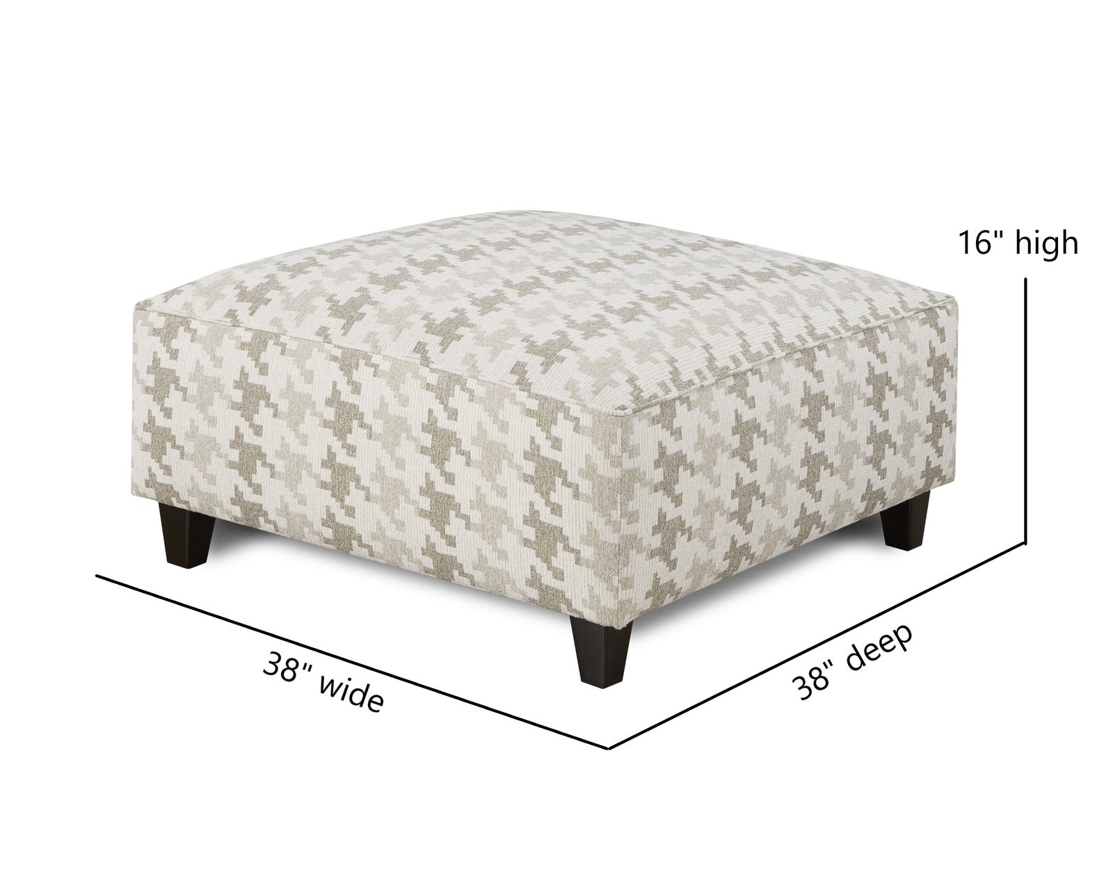 Basic Wool 94" Sofa (Includes pillows) performance fabric  - Blass Berber 38" Square Cocktail Ottoman - performance fabric
