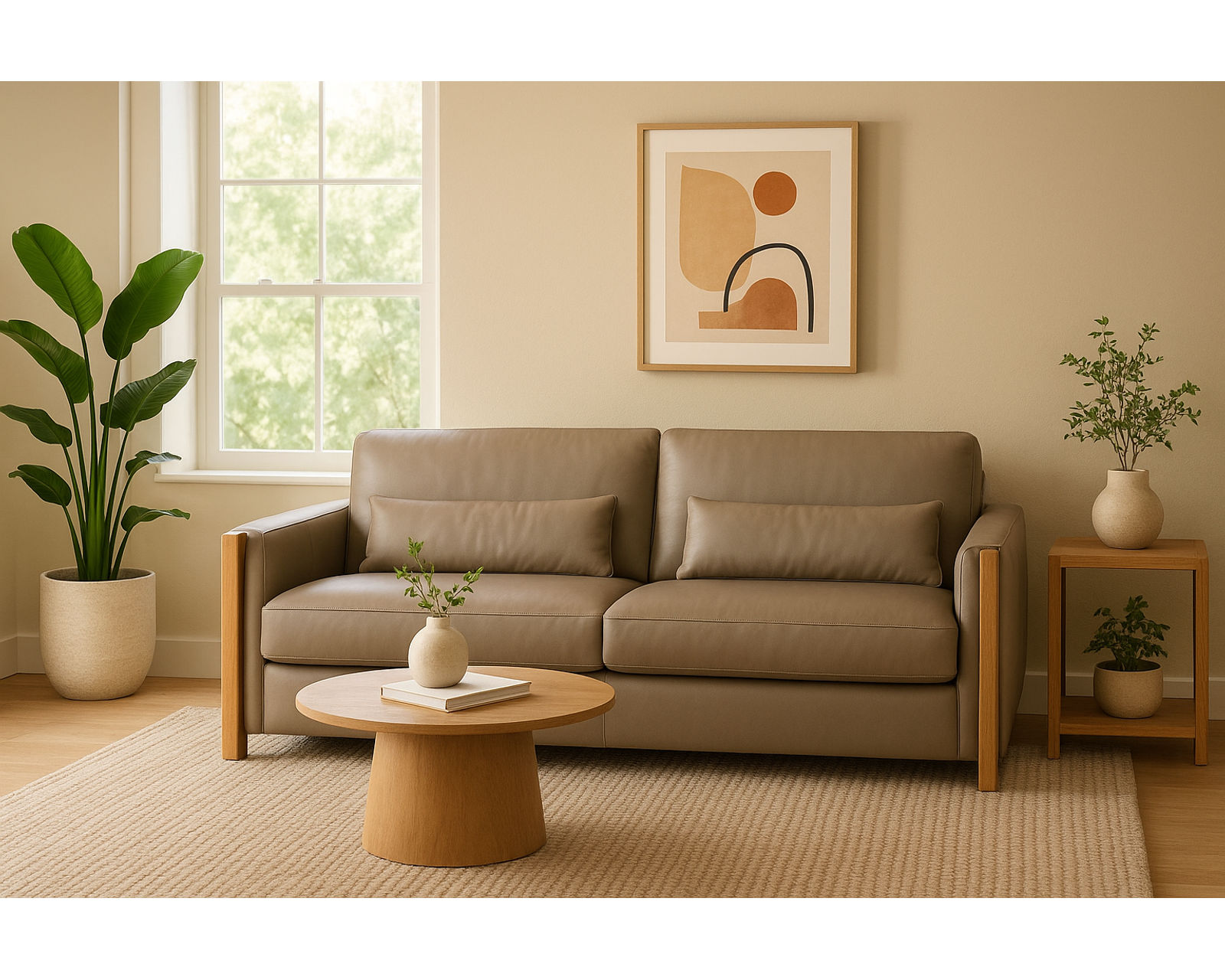Meridian Leather 91" Sofa (In stock) - Meridian 91" Sofa