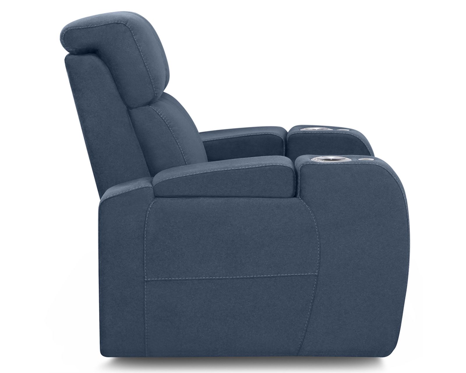 Flicks 41416 Power Reclining Home Theater Sectional (+200 colors)  - Layout A: Home Theater Recliner 39" Wide