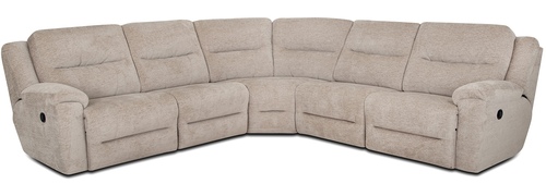 Layout C: Five Piece Sectional 128" x 128" (2 recliners)