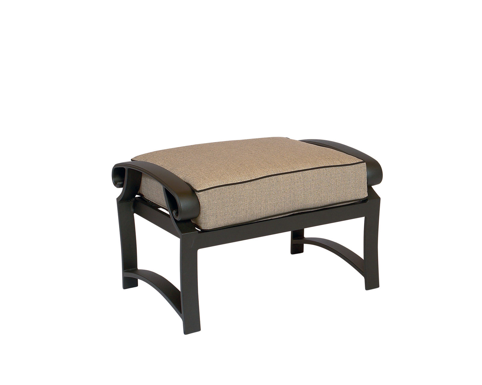 Monterey Cushion Lounge Chair (110 fabrics - 8 metal finishes) - Monterey Cushion Ottoman