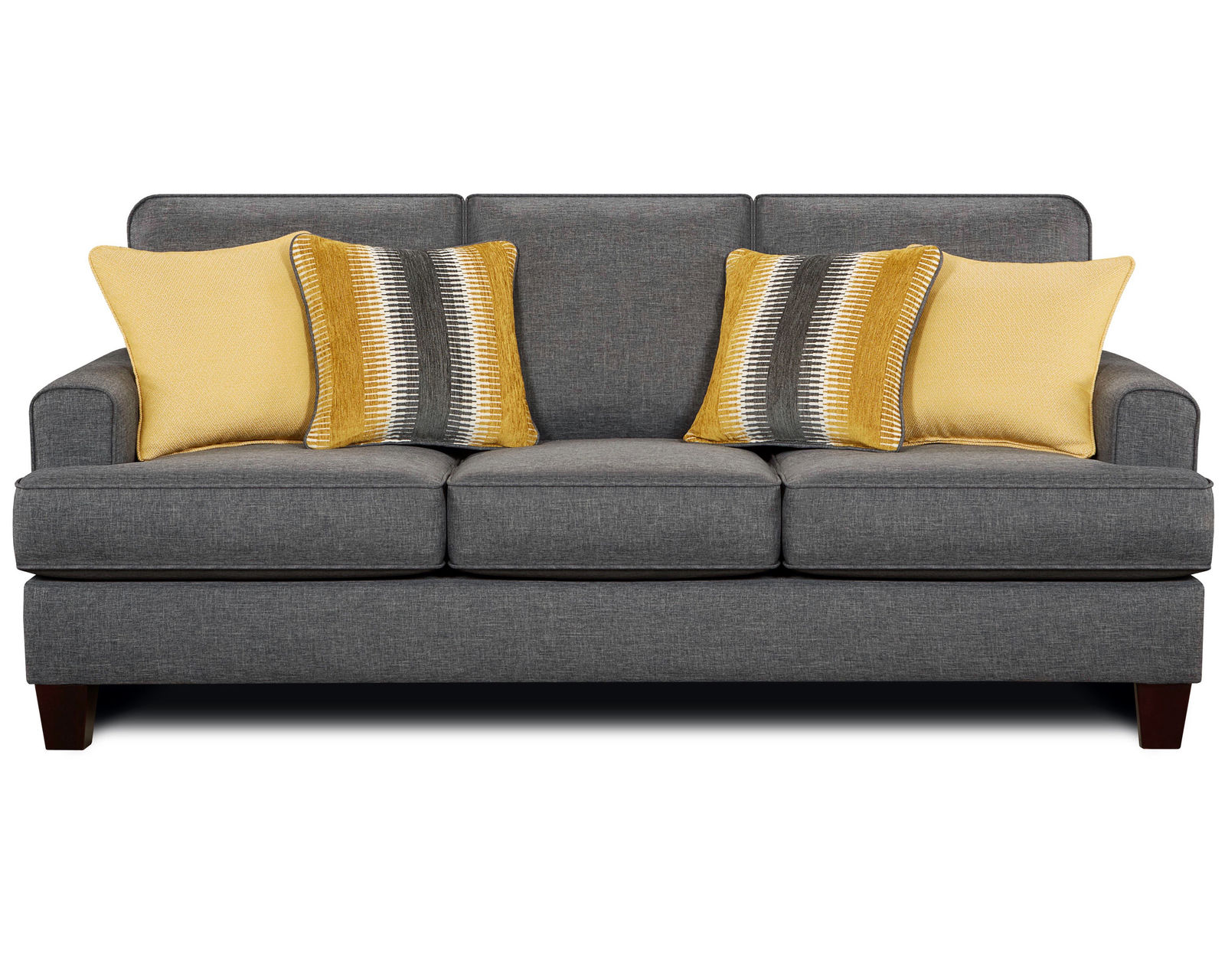 Maxwell Gray Steed 85" Sofa 2600 (includes pillows)
