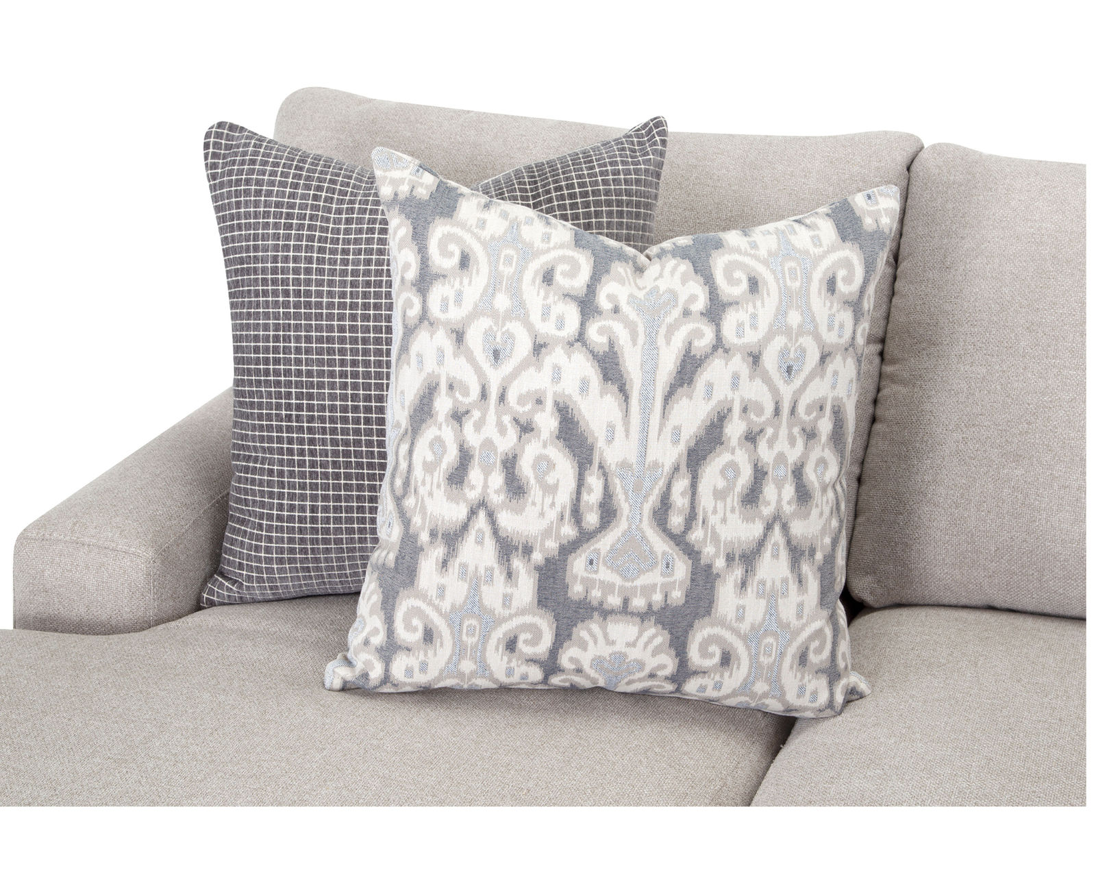 Kimber 95" Sofa with Reversible Chaise Ottoman (Includes pillows) - Take an Extra 25% Off the Kimber Swivel Glider Chair