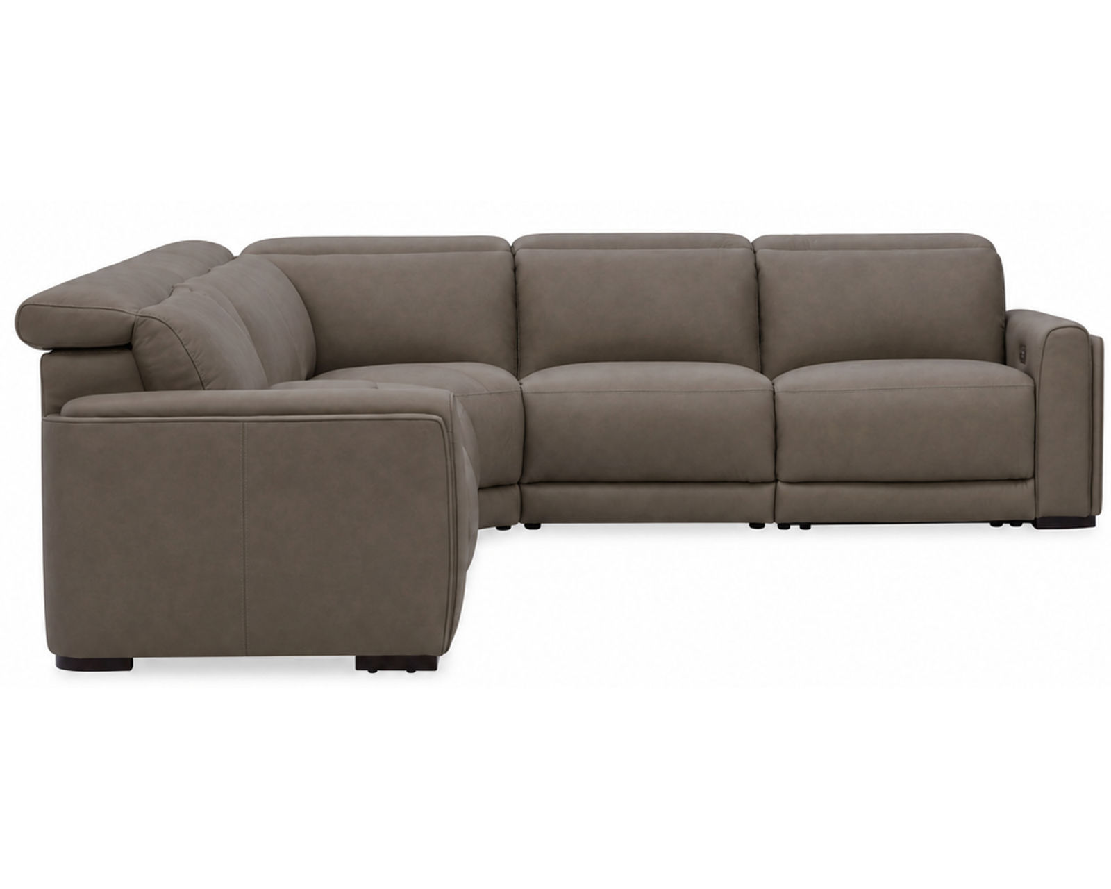 Sola 1646 Triple Power Reclining Sectional with Heat & Massage - Wide Seats (2 colors) in stock - Layout B: Flexsteel — The Smart Choice for Comfort and Durability.