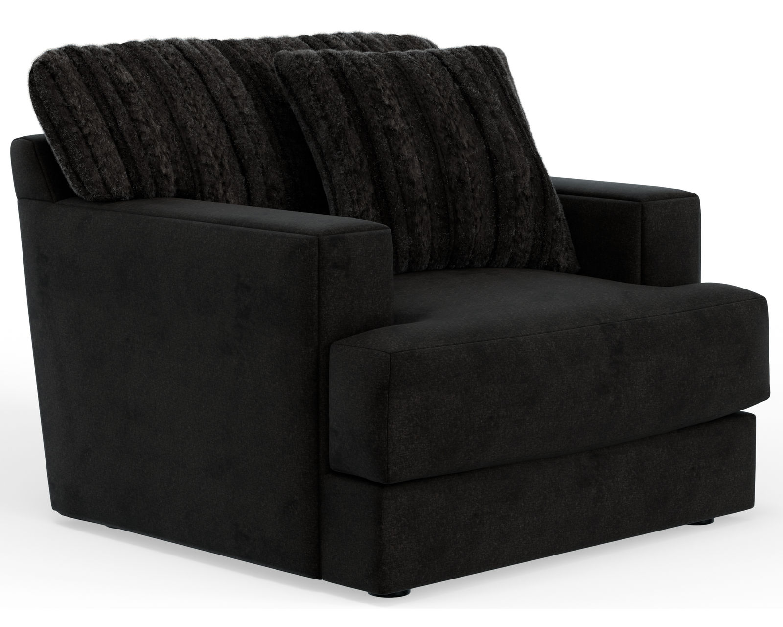 Eagan Stationary 95" Sofa (+3 colors) includes pillows - Eagan Chair in Black